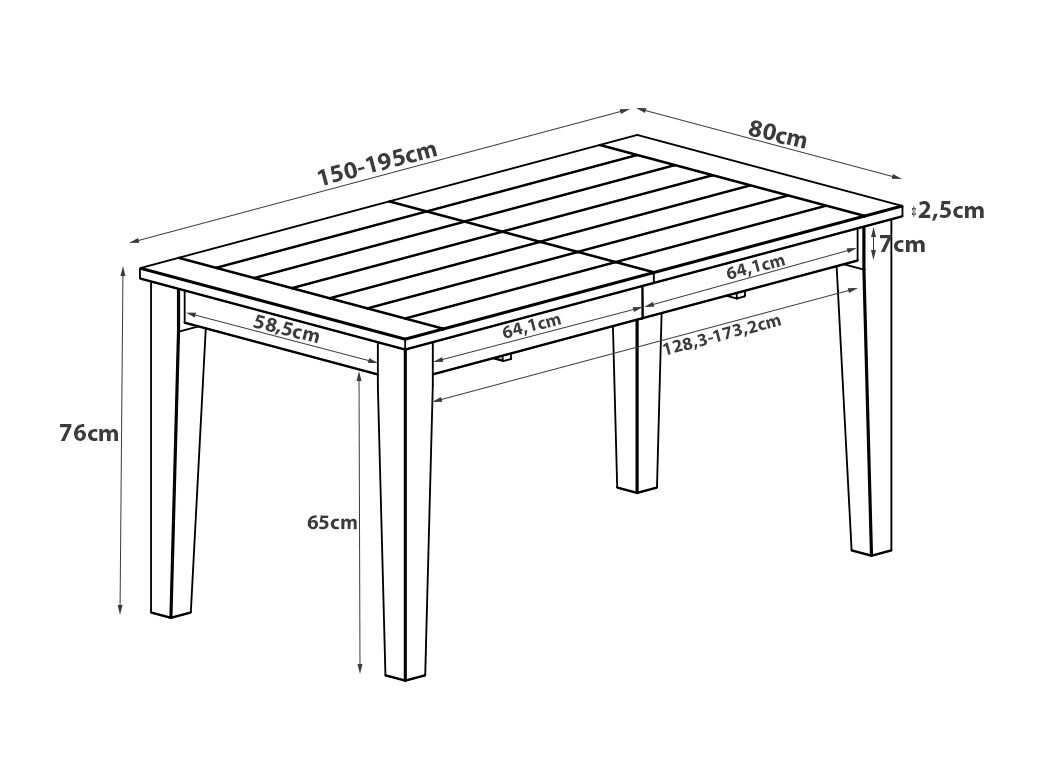 Galds Denton 947 (Tumši brūns)