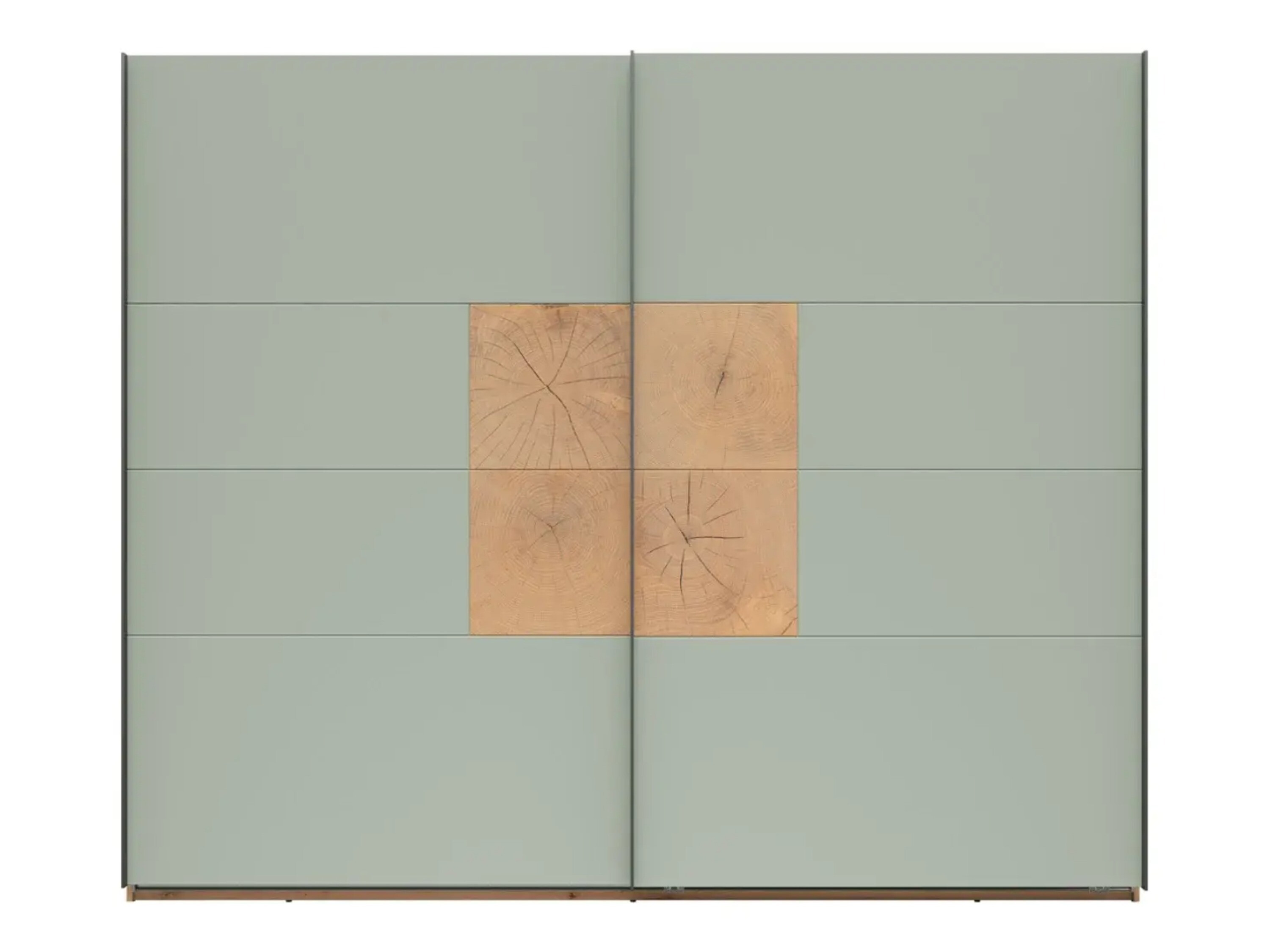 Skapis Livcali 103 (Zaļš + Artisan ozols)