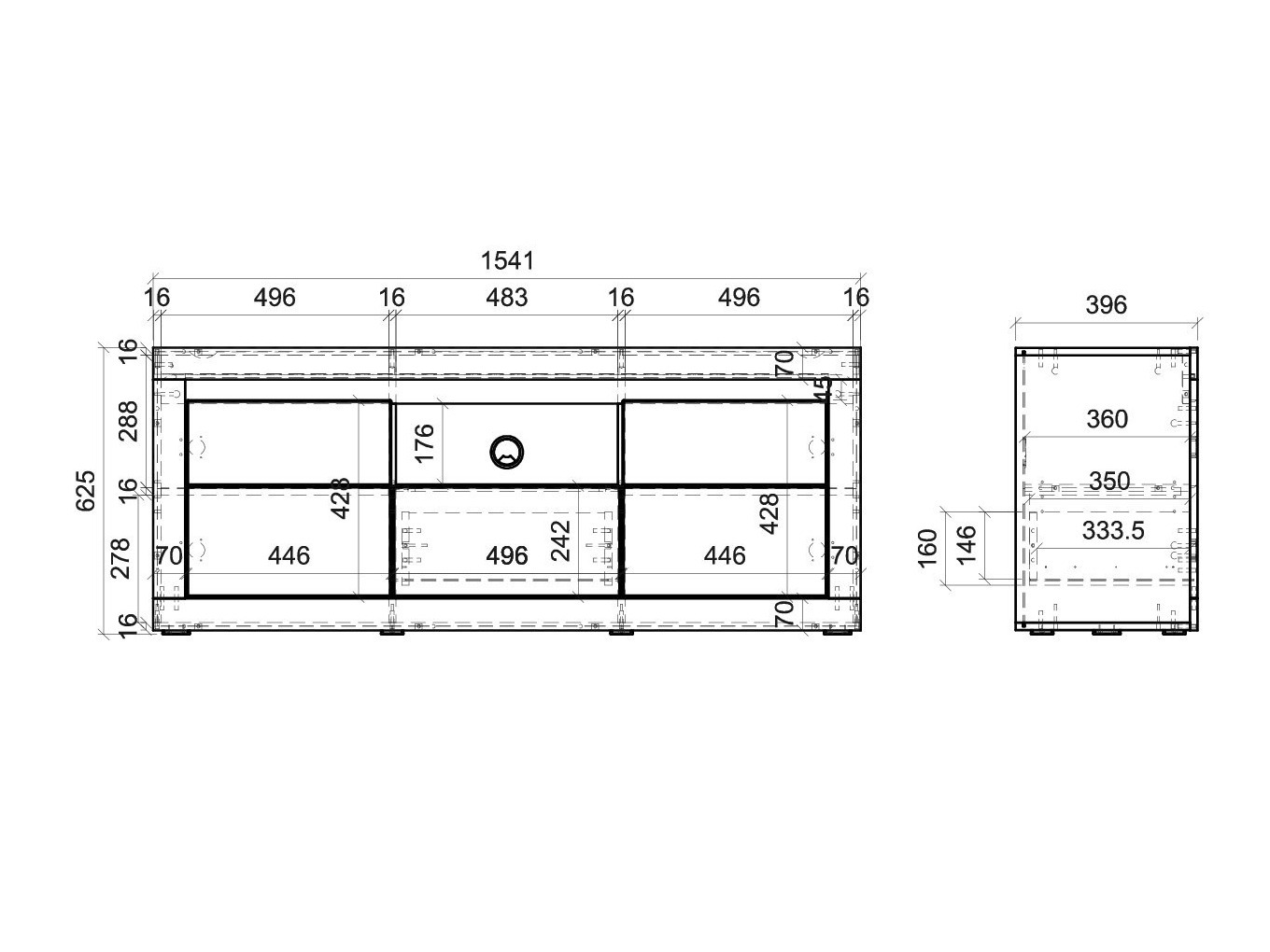 TV galds Ophtola 107