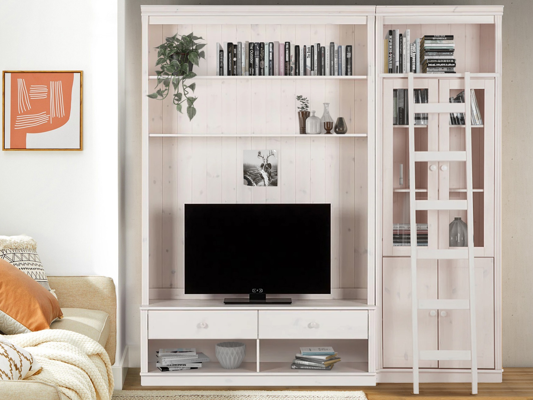 Viesistabas komplekts Saltoro 125 (Balts)