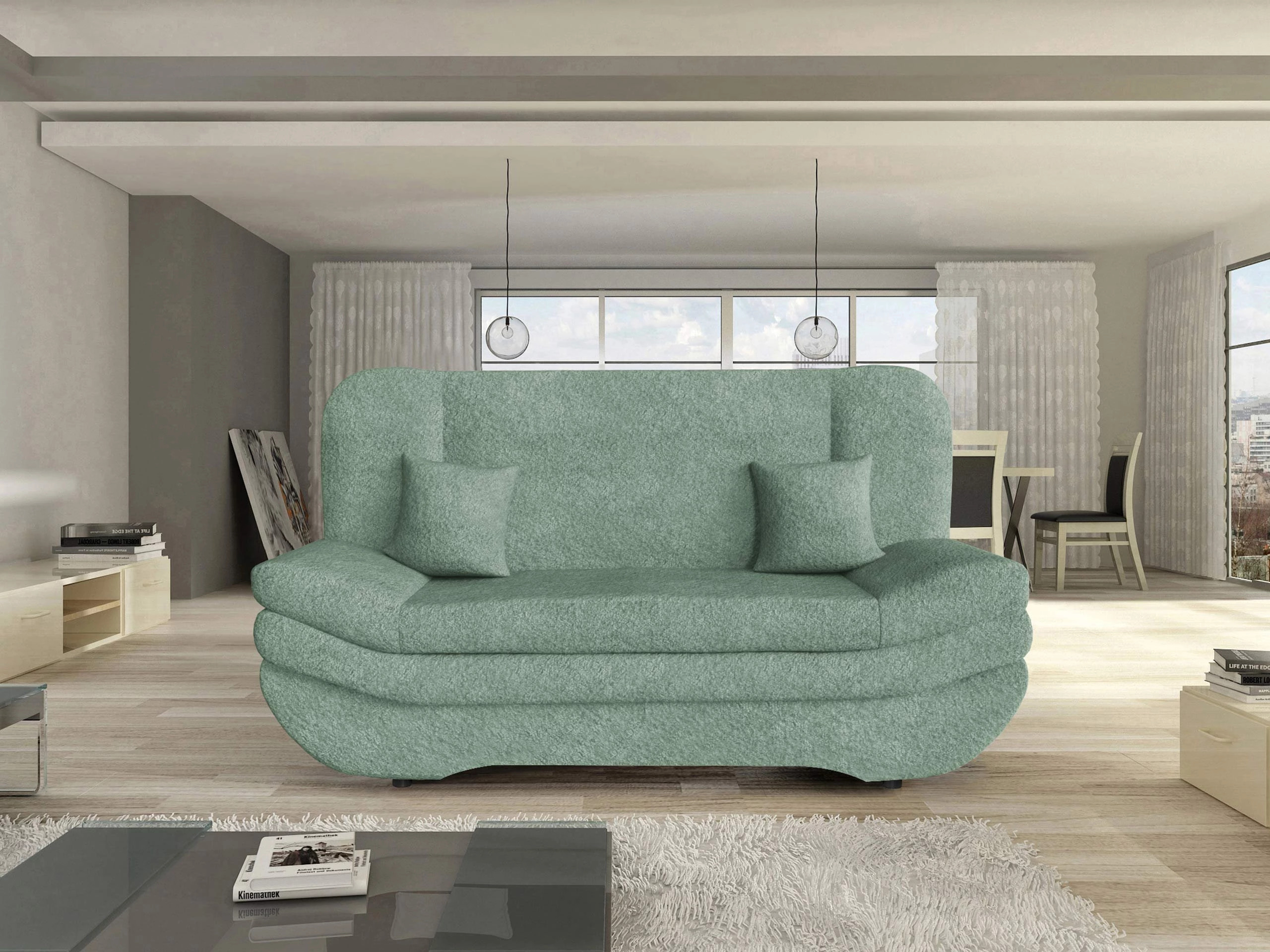 Dīvāns gulta Comfivo Silva (Coral 55)