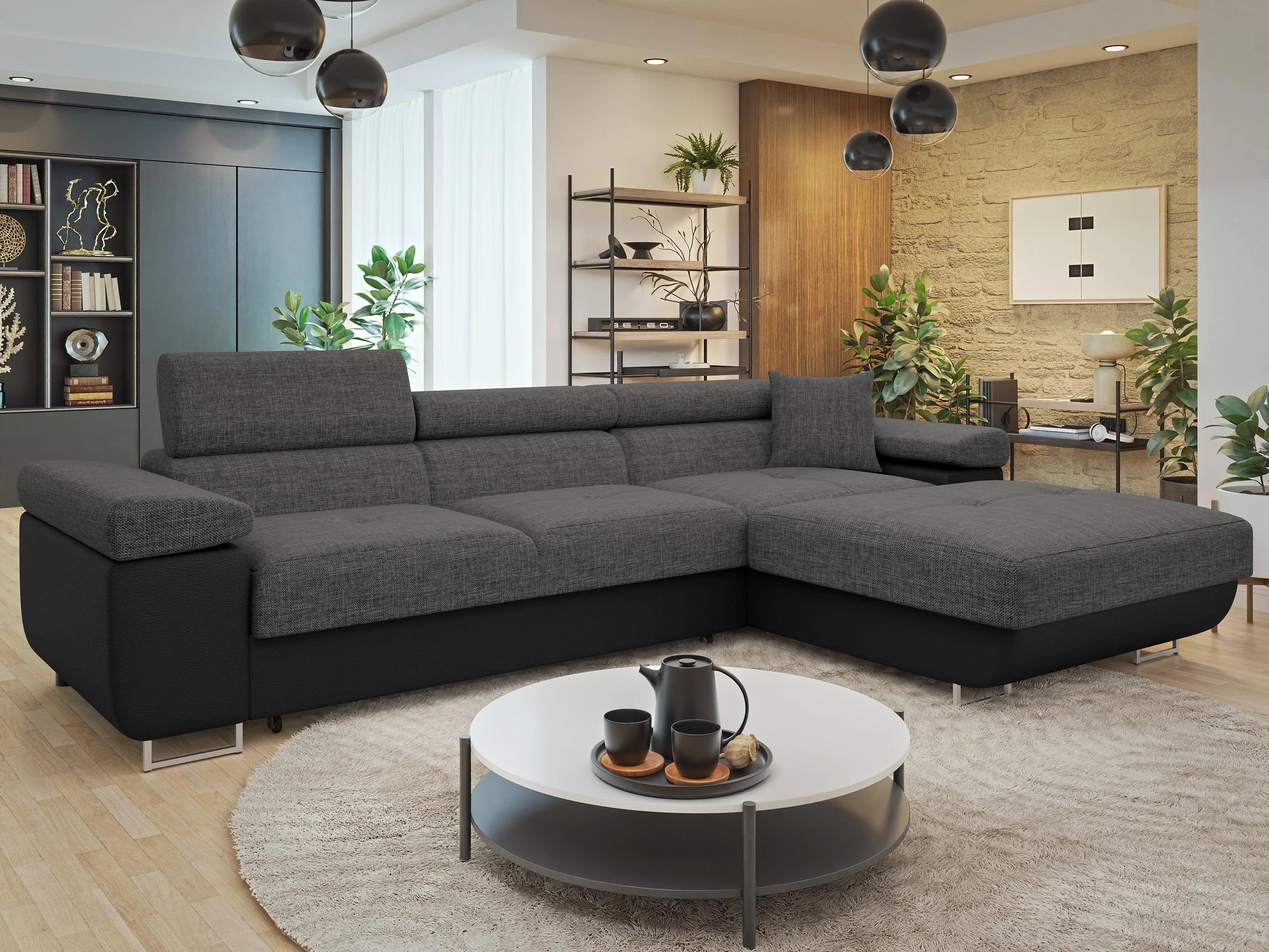 Stūra dīvāns Comfivo Vinetum II (Soft 011 + Lux 06)