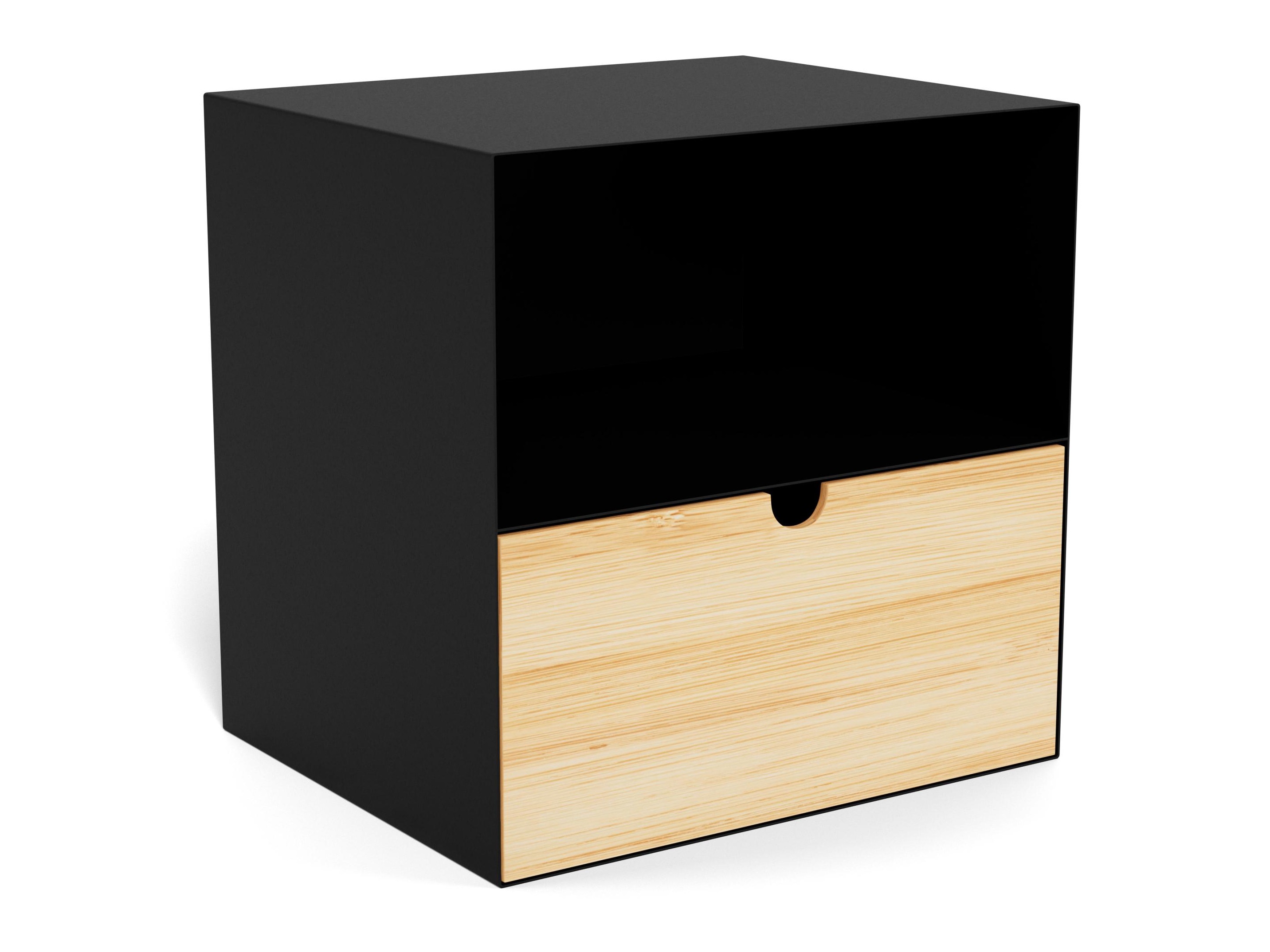 Naktsgaldiņš Norsica 375 (Melns + Gaišs koks)