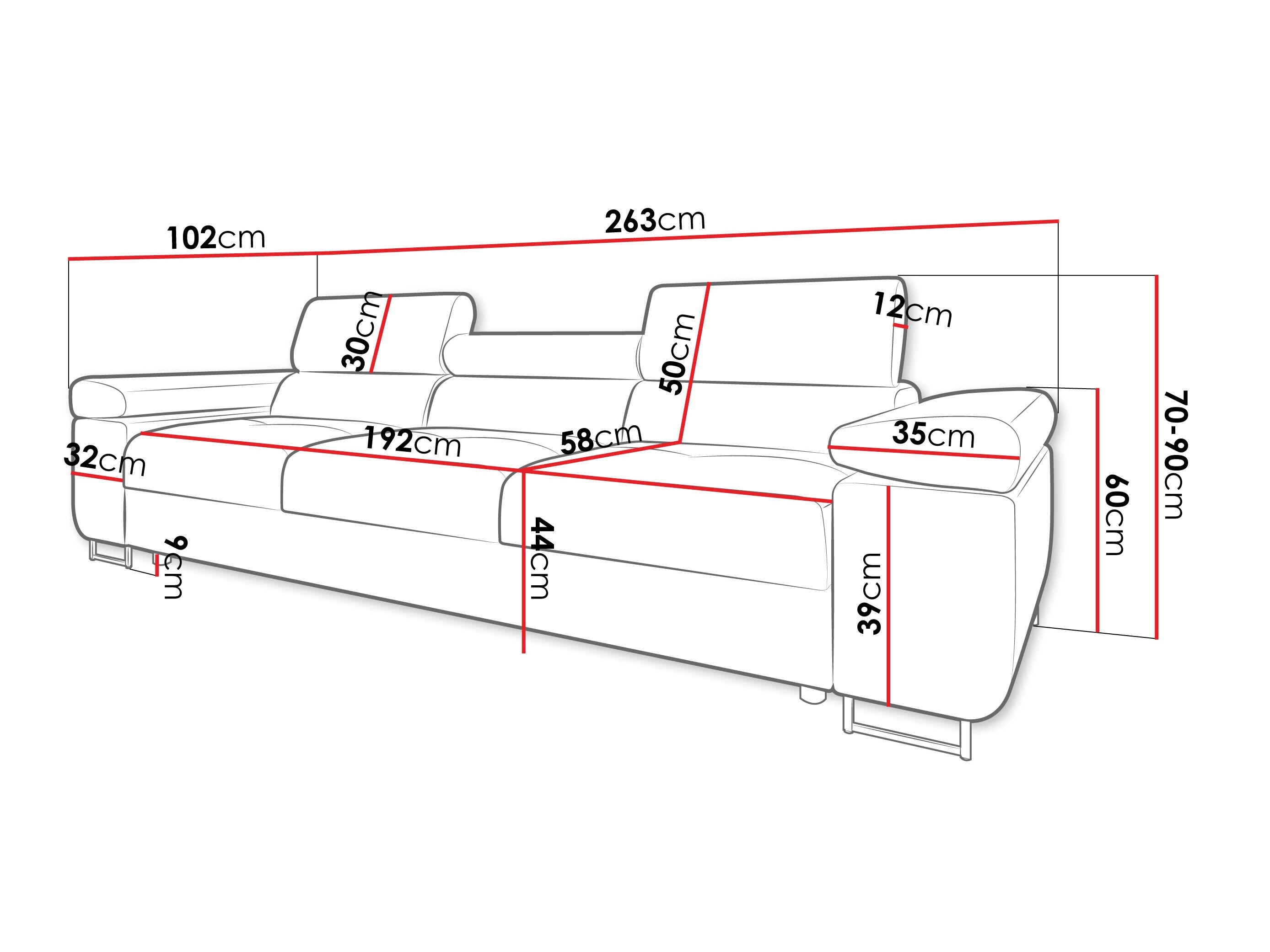 Dīvāns Comfivo Vinetum III (Margo 227.09)