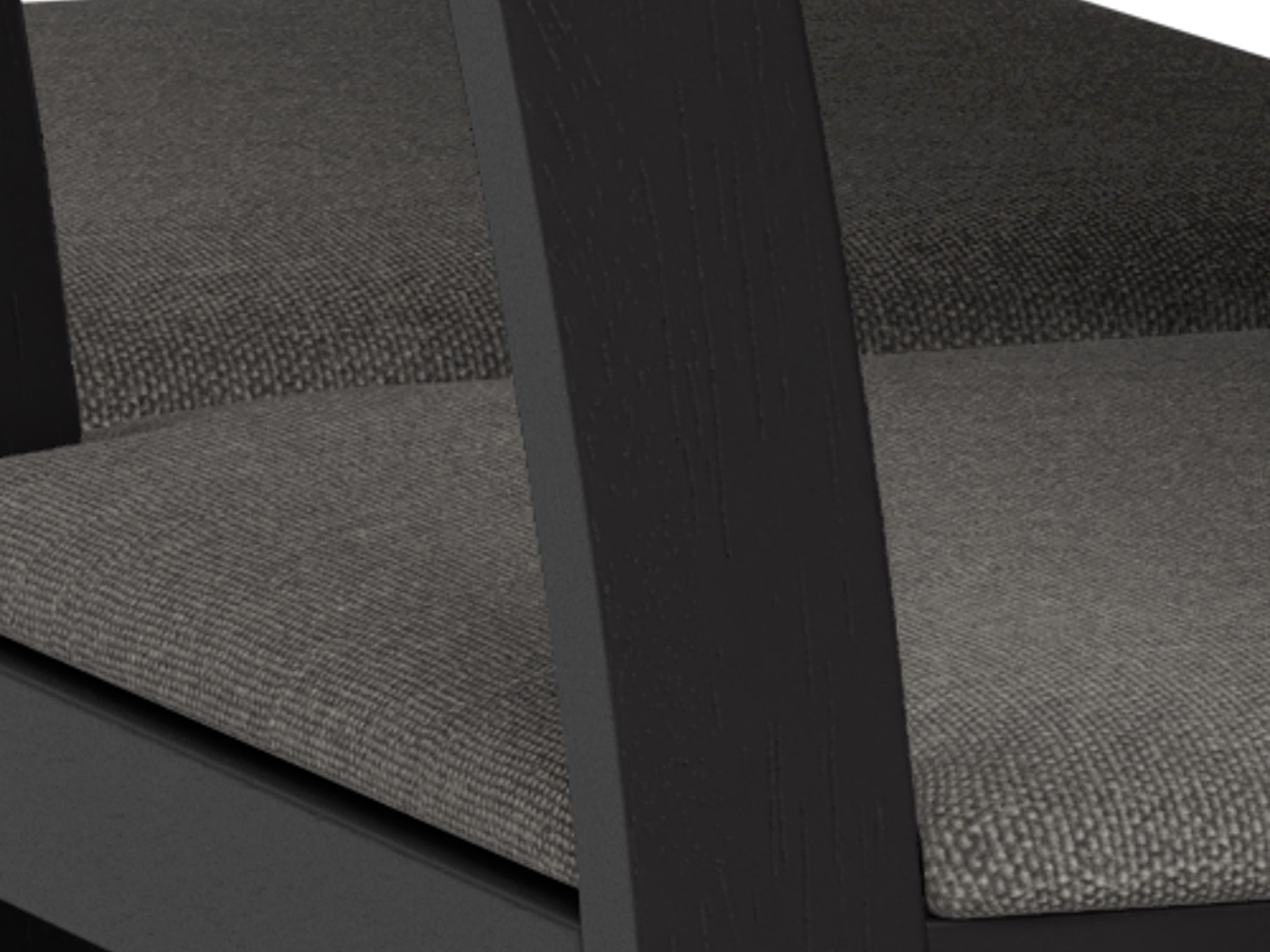 Ēdamistabas komplekts Norsica 857 (Melns + Gaiši pelēks)