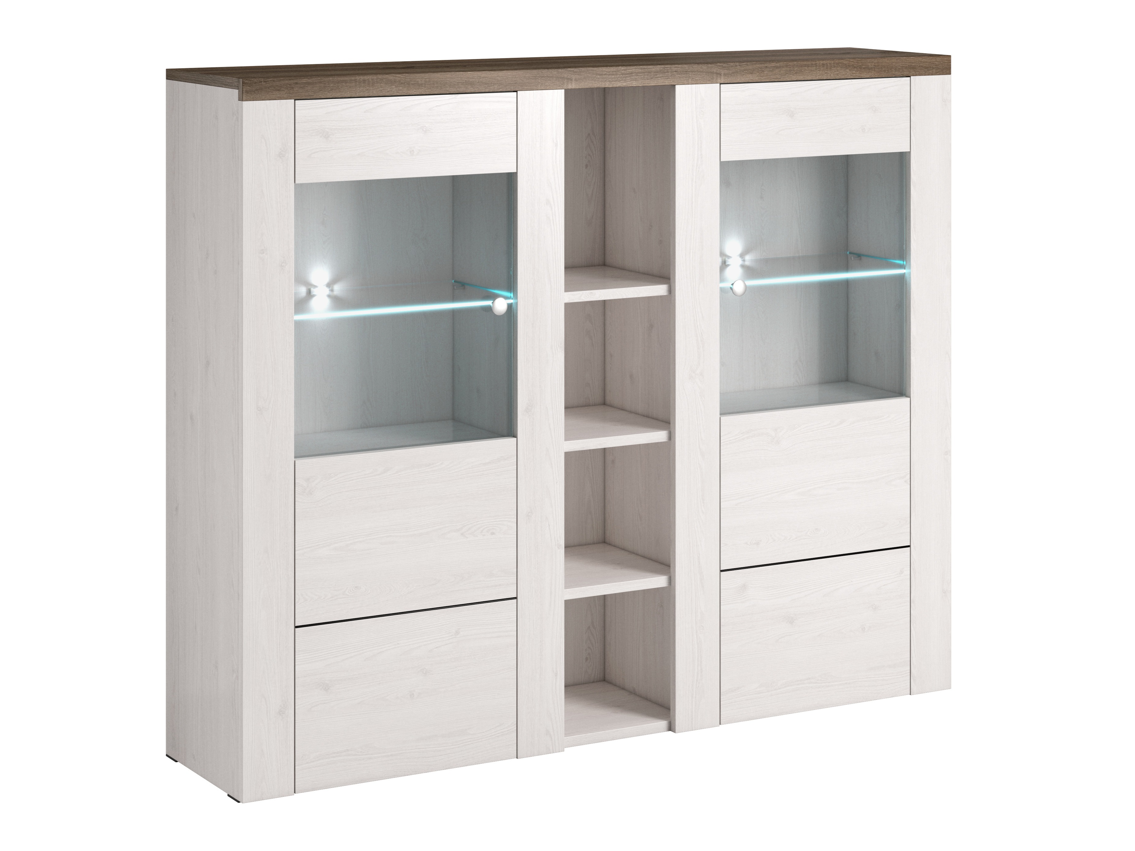 Skapis Salelbo 105 (Sīpolu lapegle + Trifele ozols)