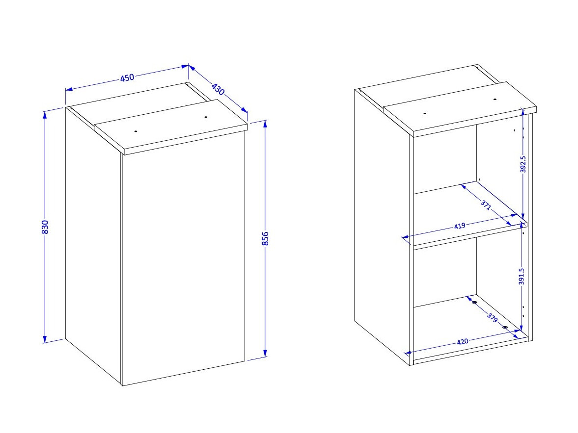Piekarams skapītis Nolcala 102 (Ozols + Bēšs)