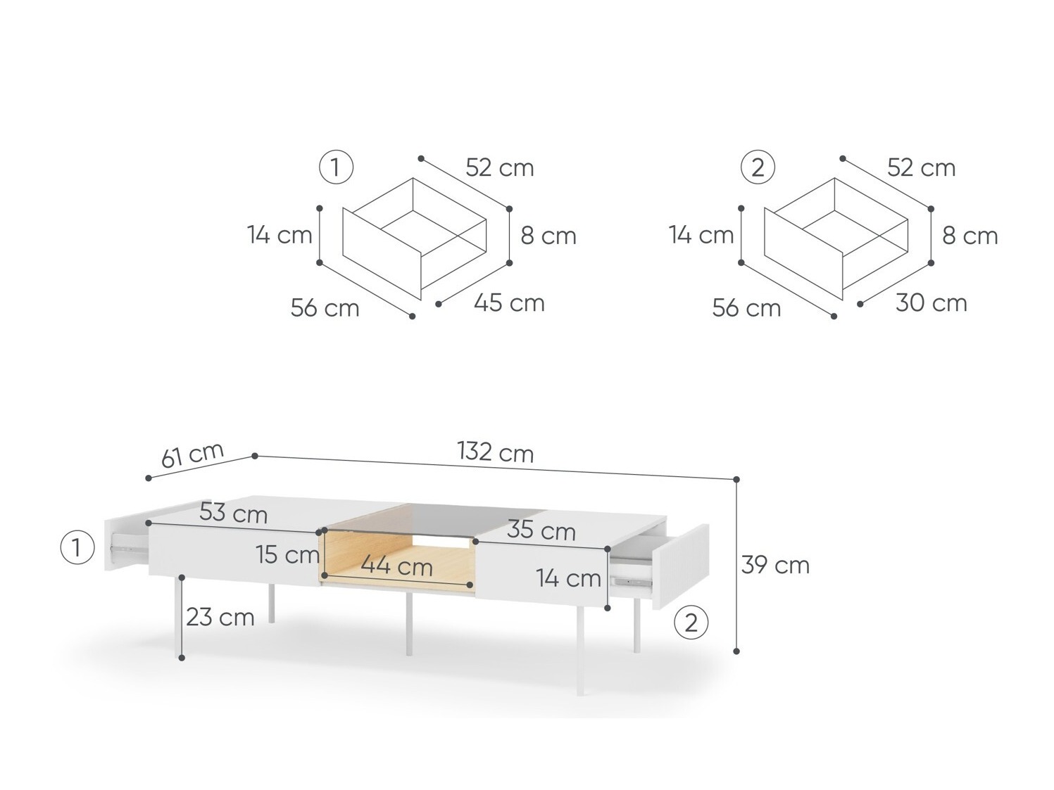 Žurnālu galdiņš Mirbelo 106