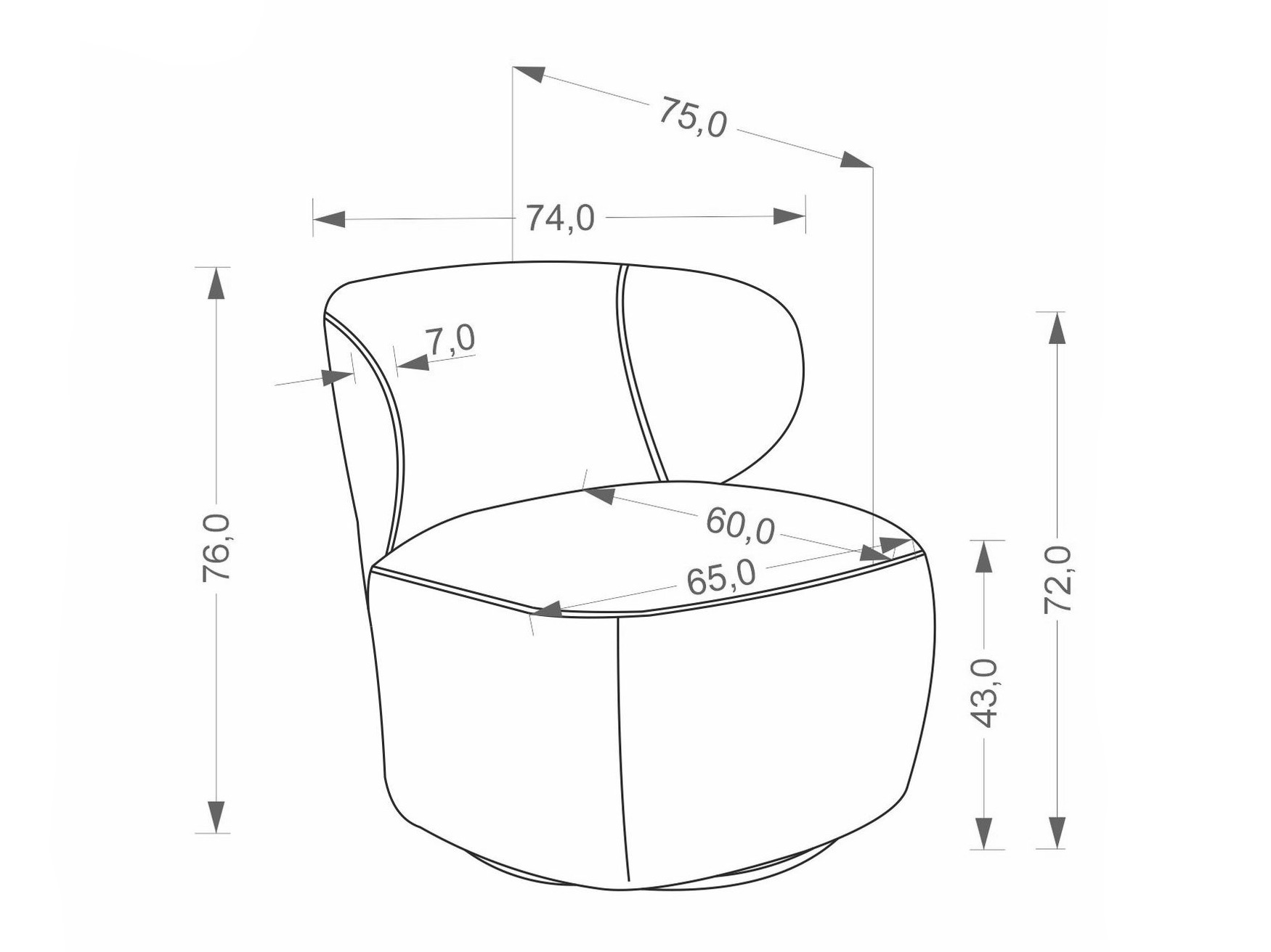 Krēsls Houston 2098 (Bēšs)
