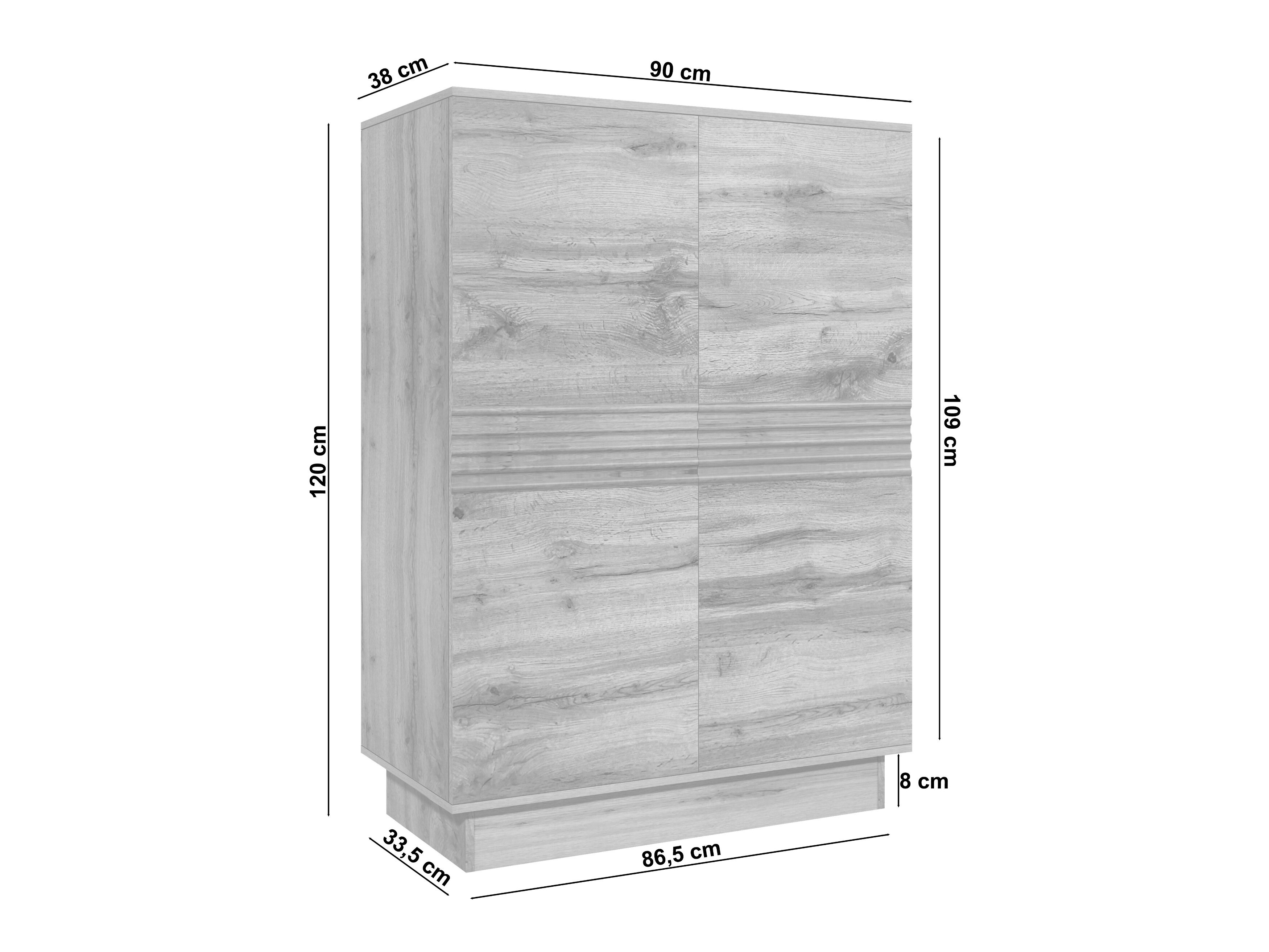 Skapis Denton 1528 (Balts)