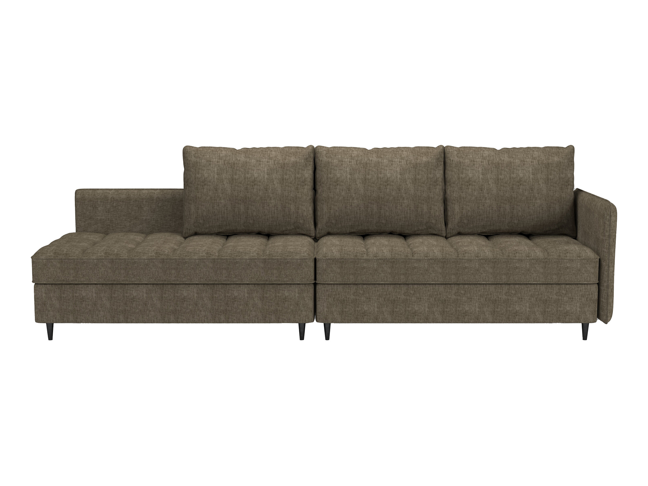 Stūra dīvāns Denton 1529 (Brūns)