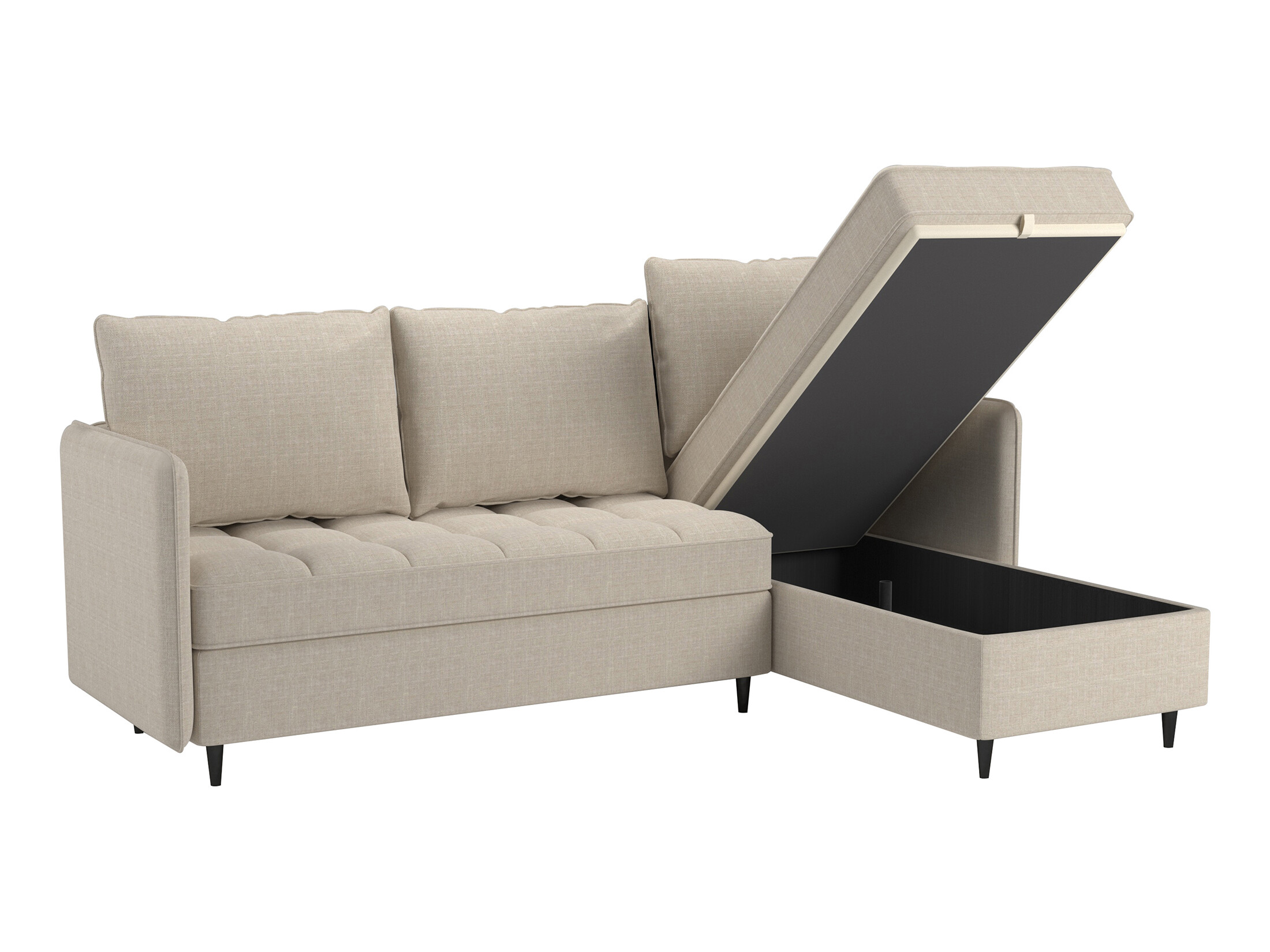 Stūra dīvāns Denton 1529 (Gaiši bēšs)