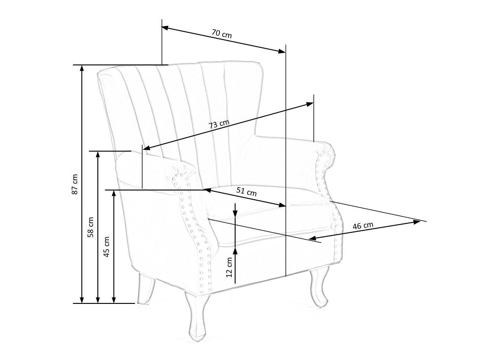 Atpūtas krēsls Houston 1105 (Bēšs)