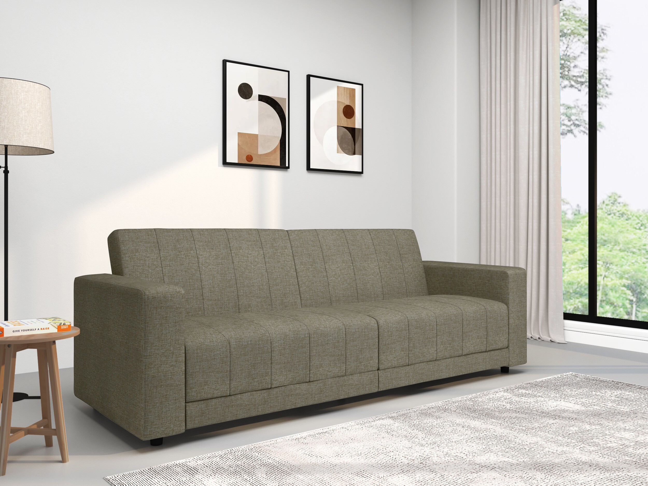 Dīvāns gulta Tulsa 679 (Gaiši brūns)