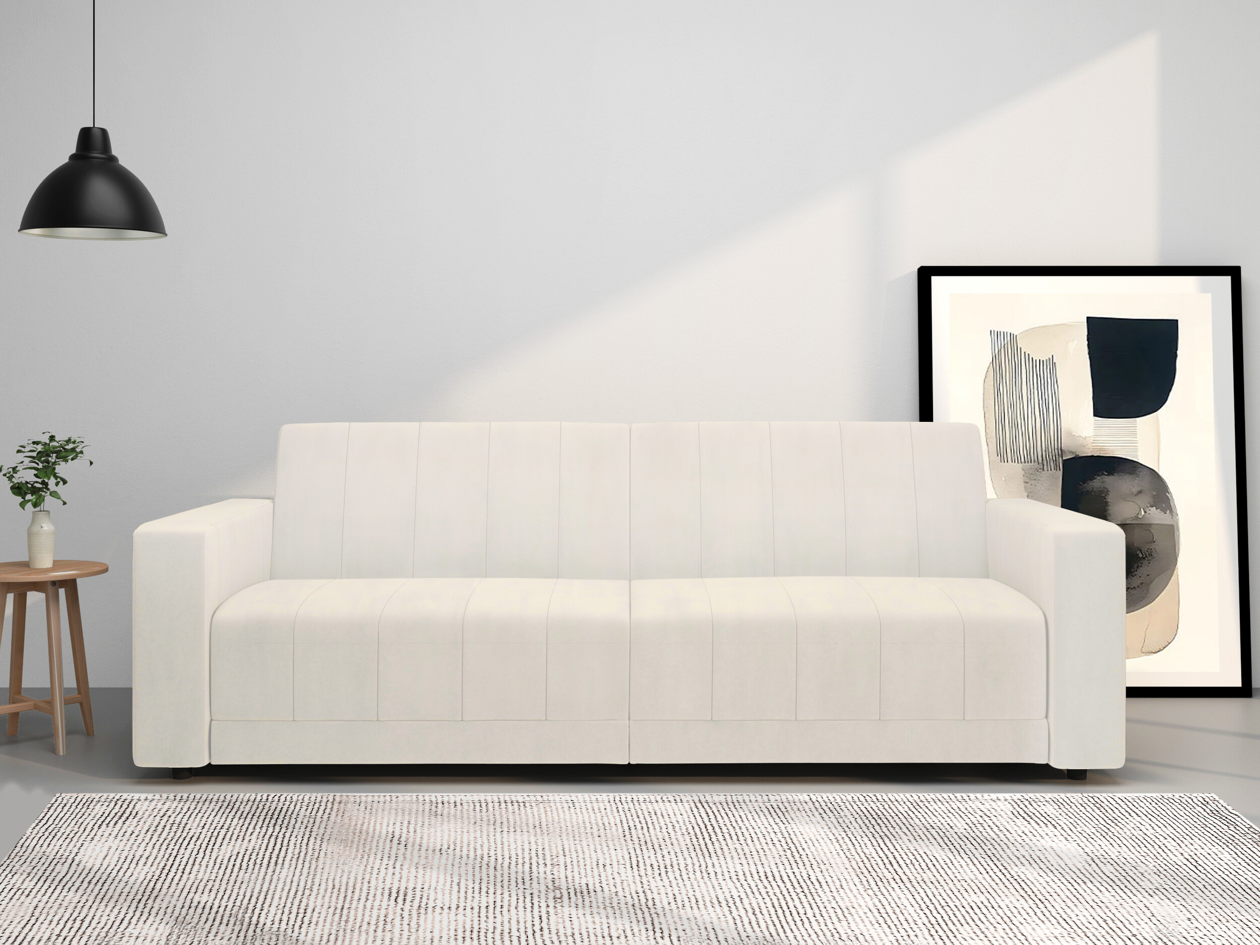 Dīvāns gulta Tulsa 679 (Krēms)