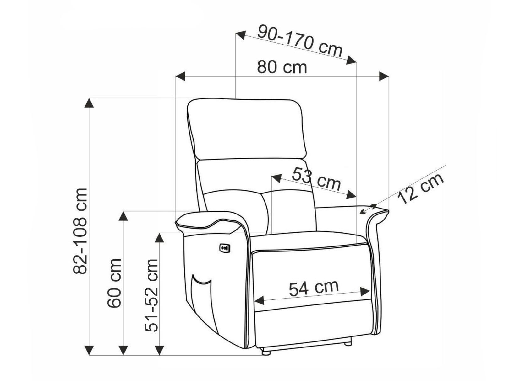 Krēsls reglainer Houston 1979 (Pelēks)