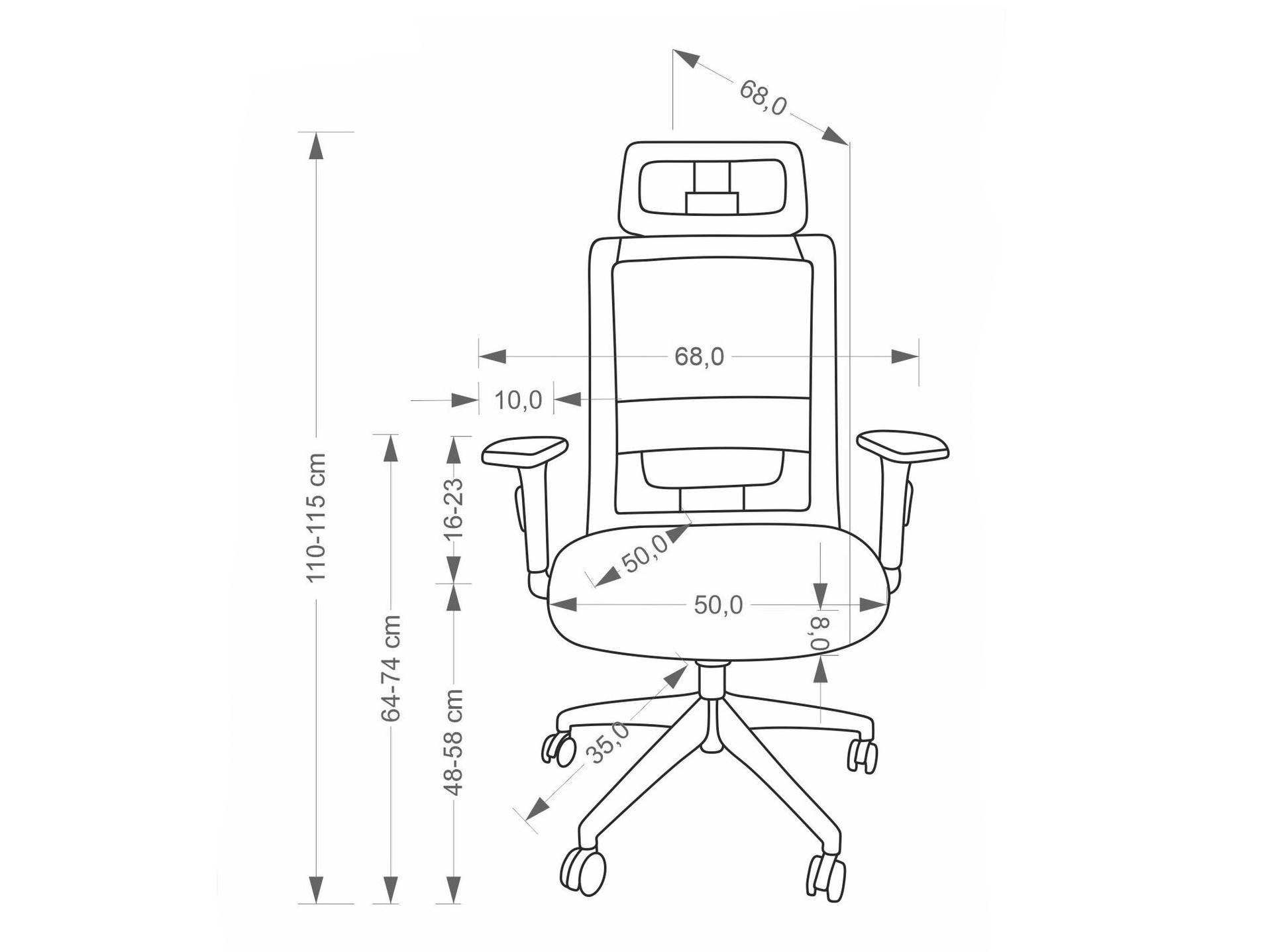 Biroja krēsls Houston 2113