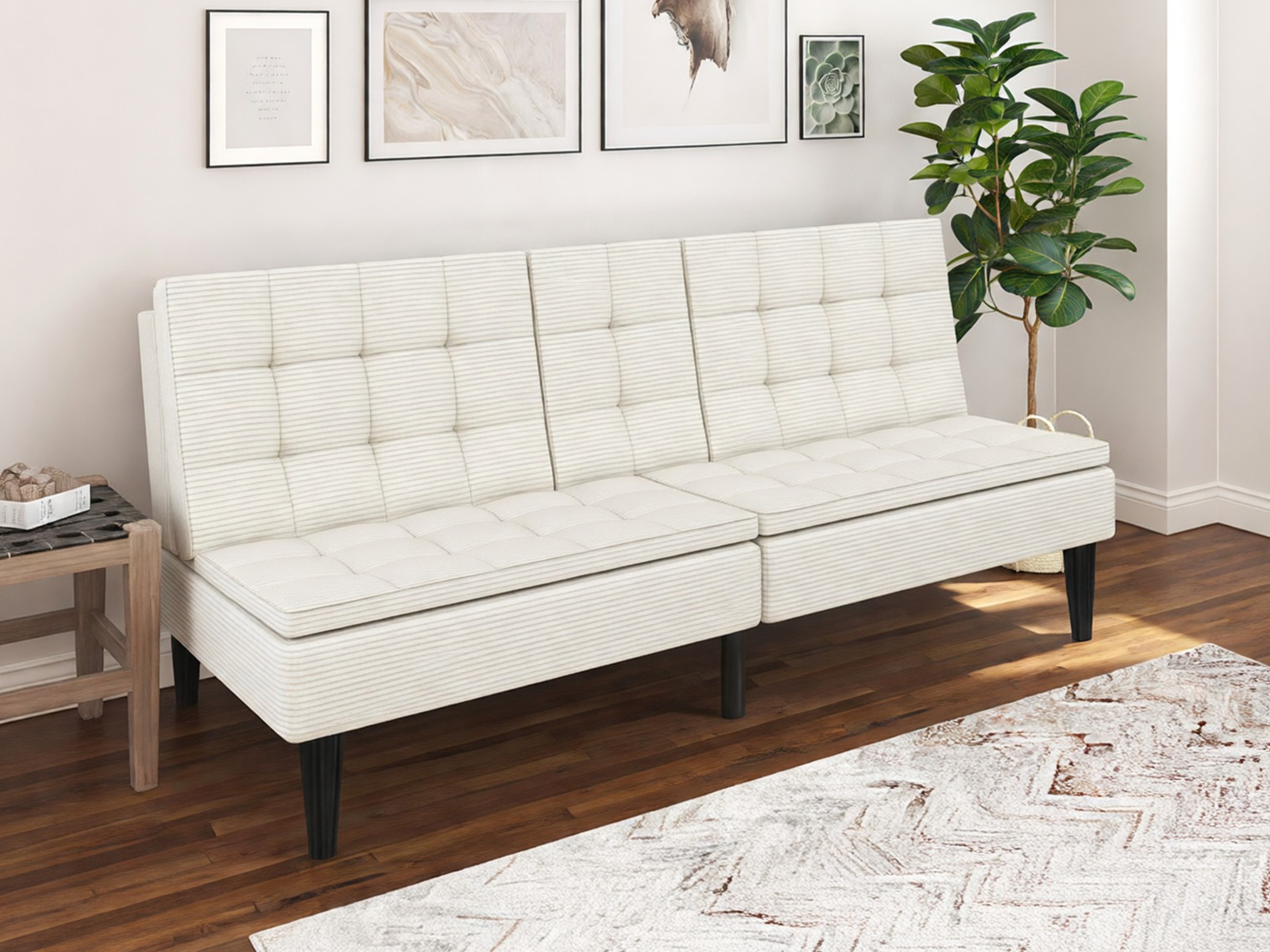 Dīvāns gulta Tulsa 683 (Krēms)