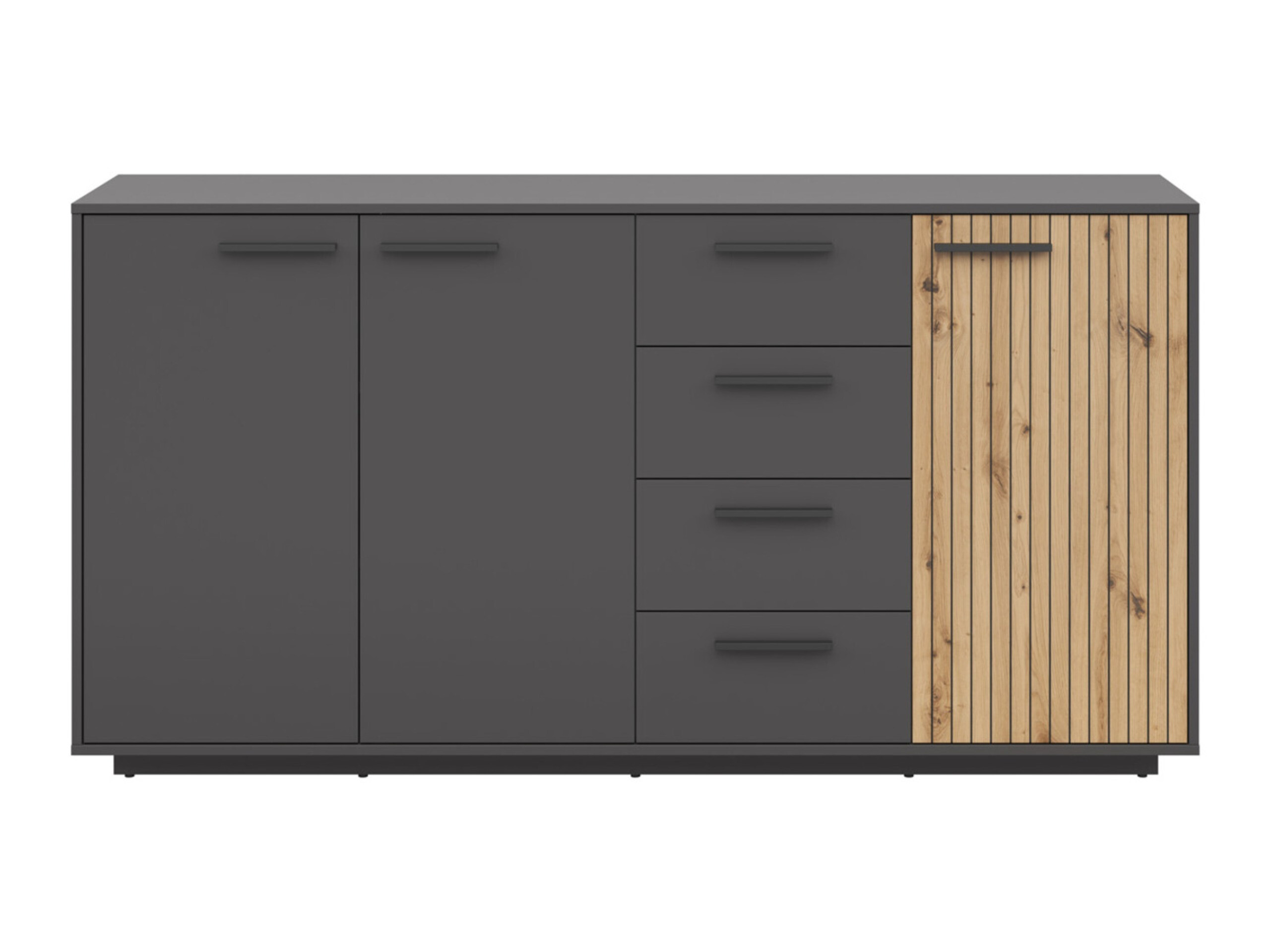 Kumode Melvelo 100 (Antracīts + Artisan ozols)