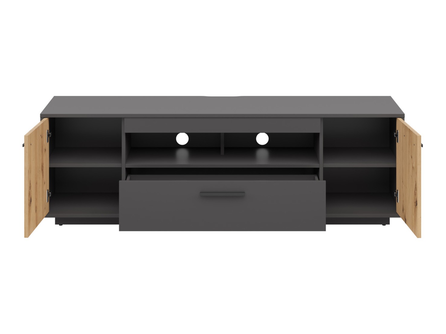 TV galds Melvelo 103 (Antracīts + Artisan ozols)