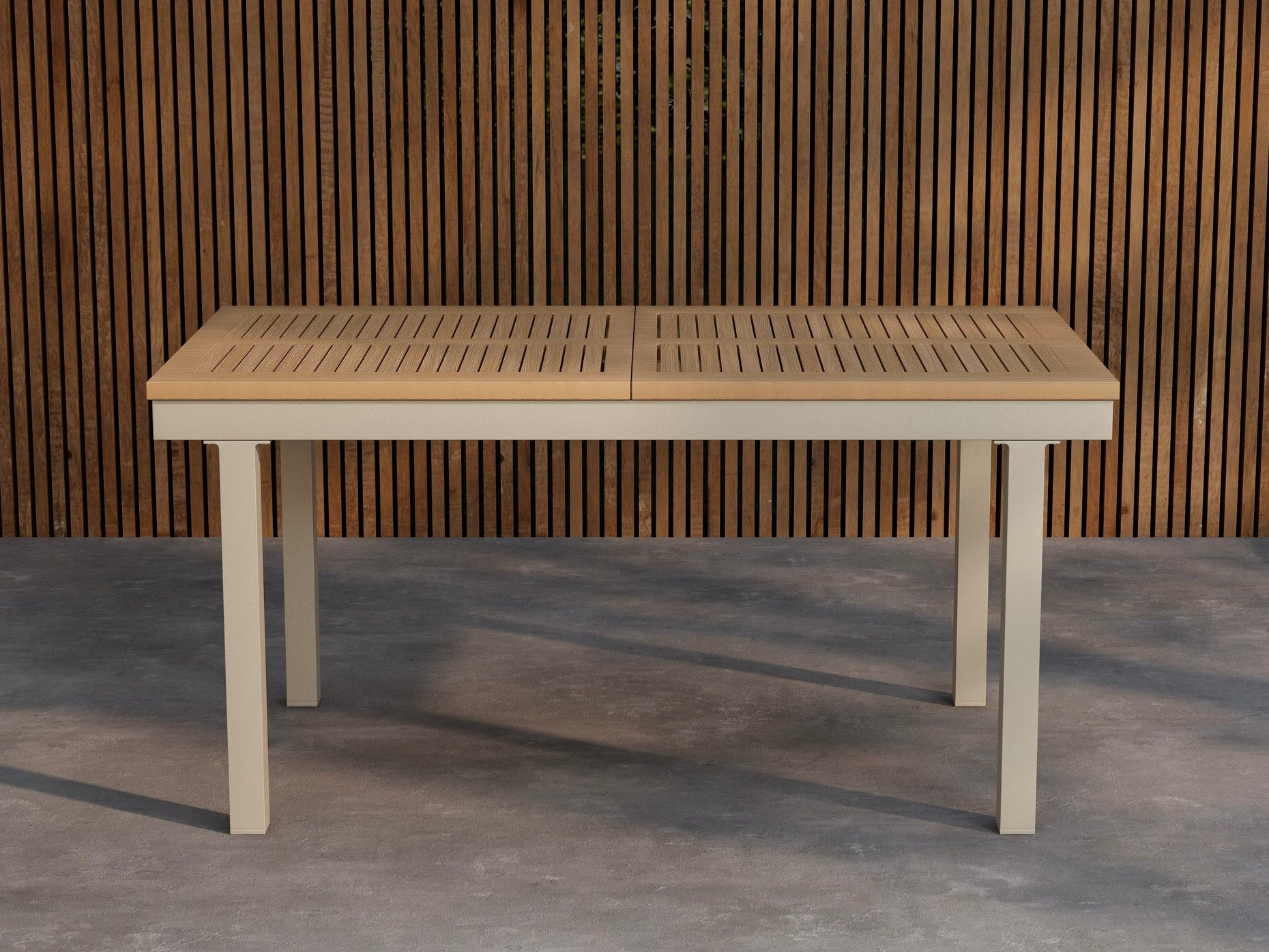 Dārza galds Dallas 809 (Tīkkoks + Bēšs)