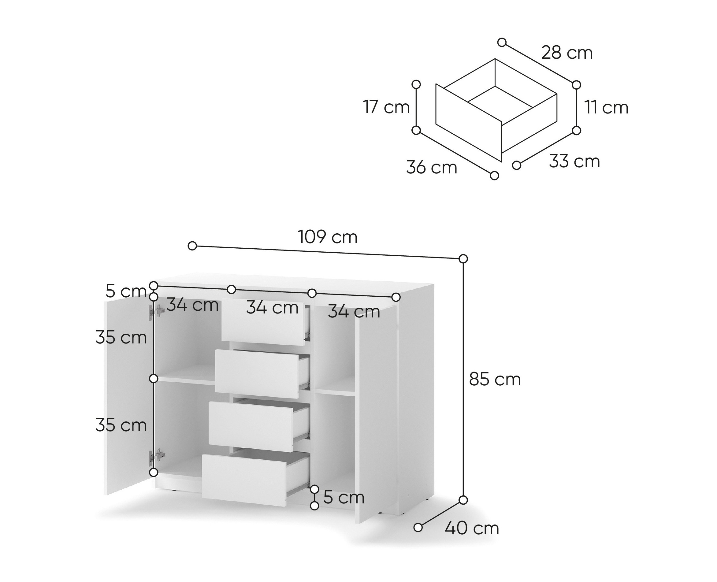 Kumode Cirdelu 105 (Balts)