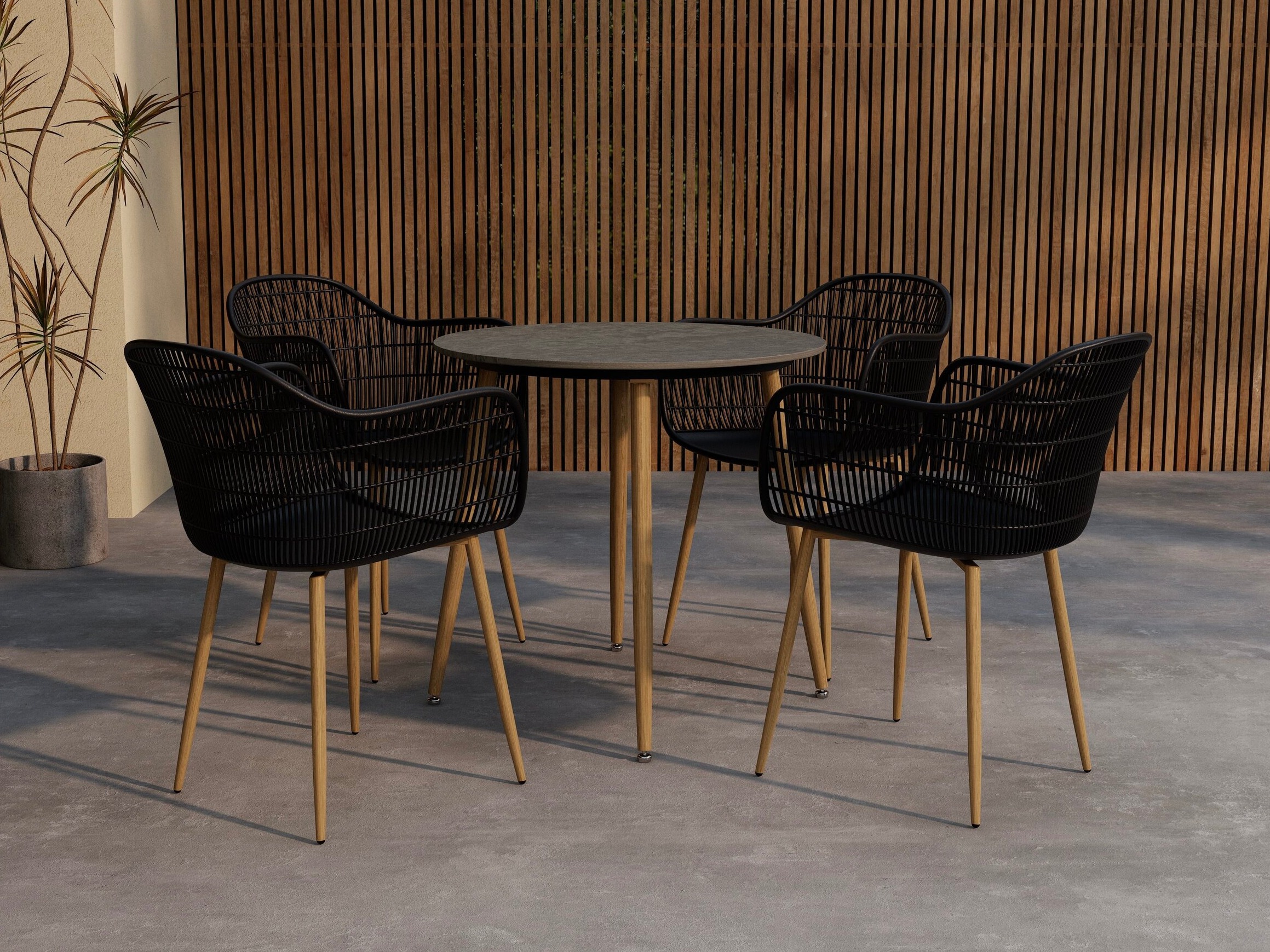 Galds un krēslu komplekts Dallas 5221