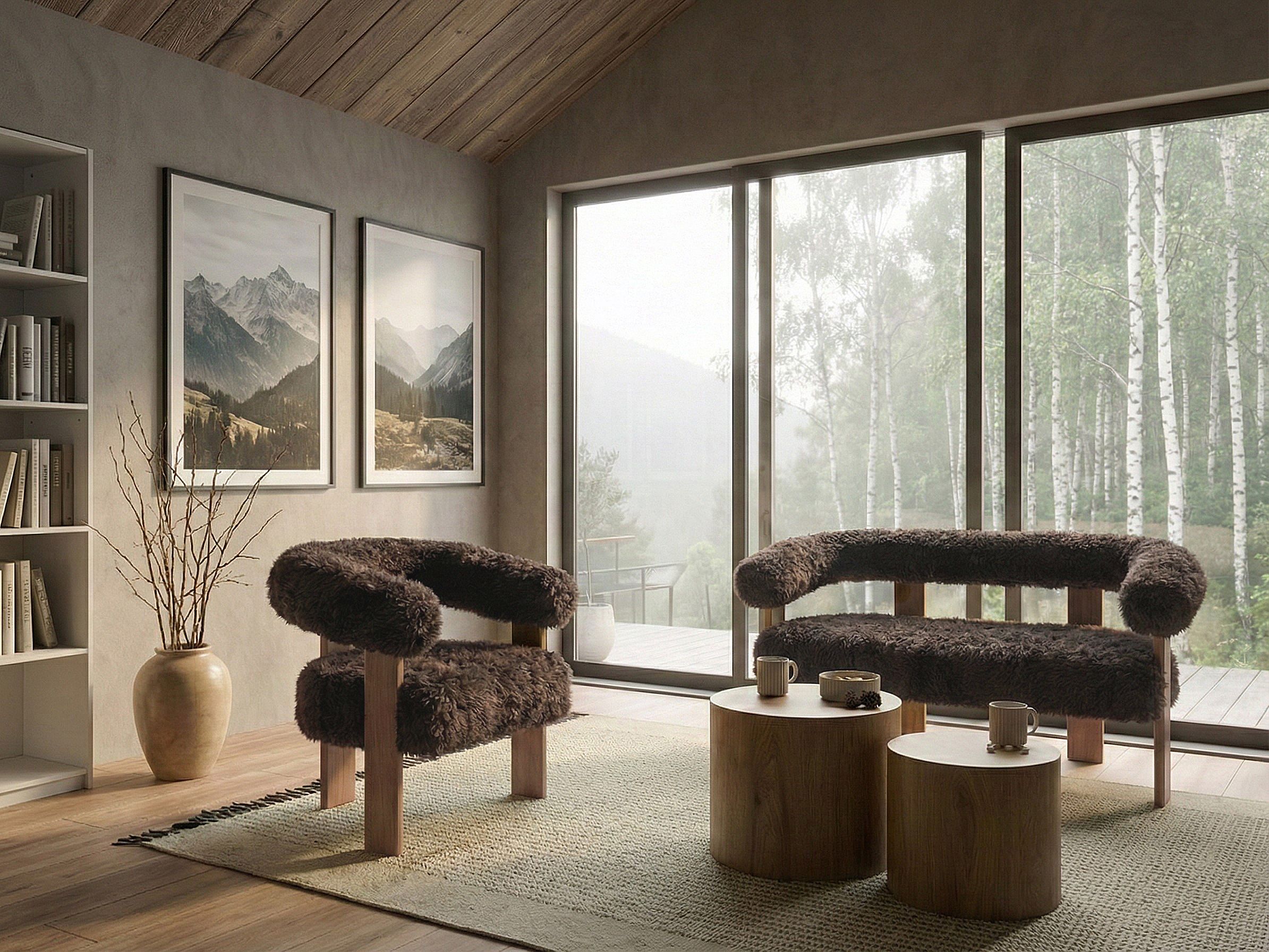 Krēsls Berwyn 3264 (Tumši brūns + Gaiši brūns)