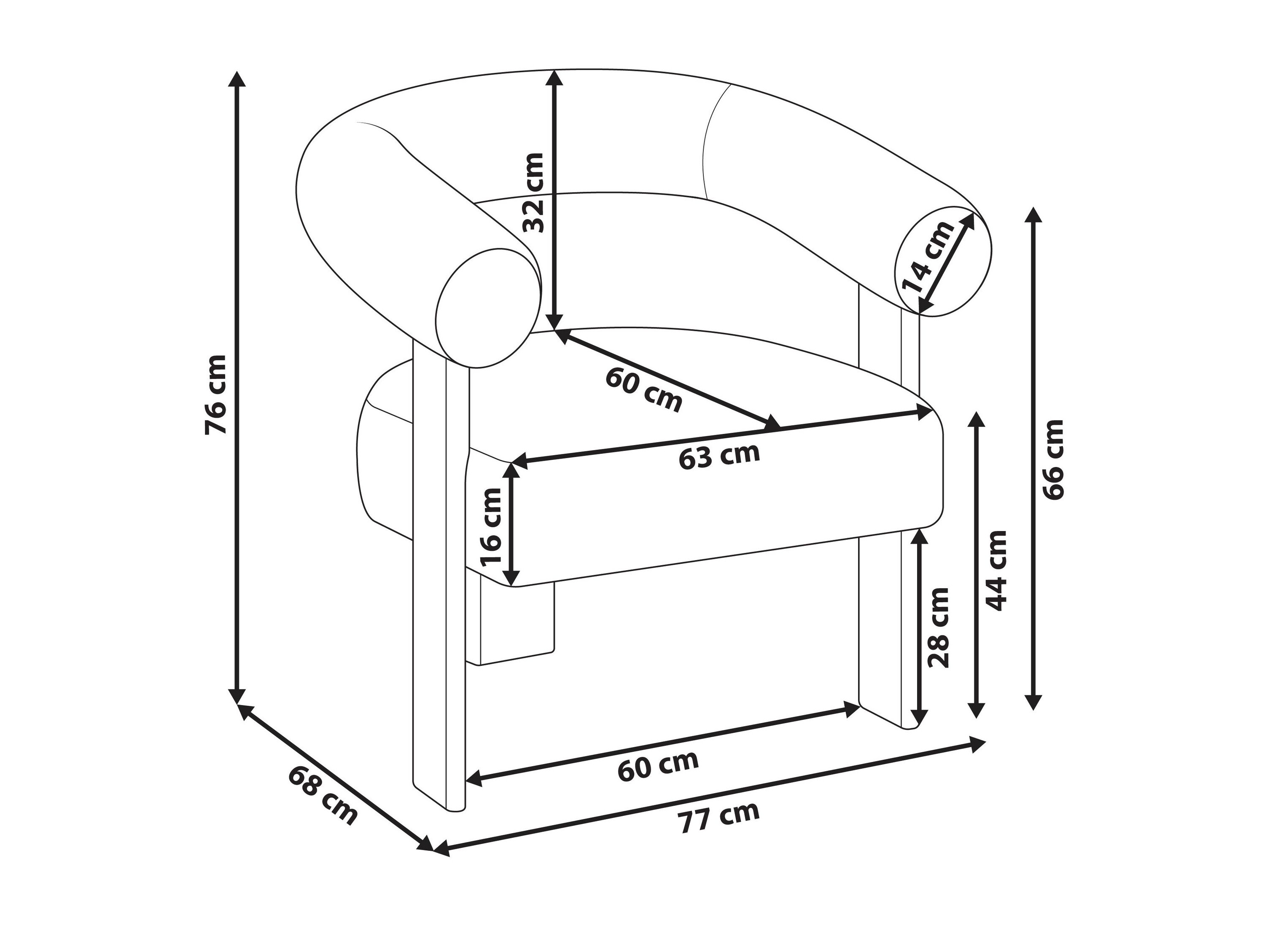 Krēsls Berwyn 3264 (Tumši brūns + Gaiši brūns)