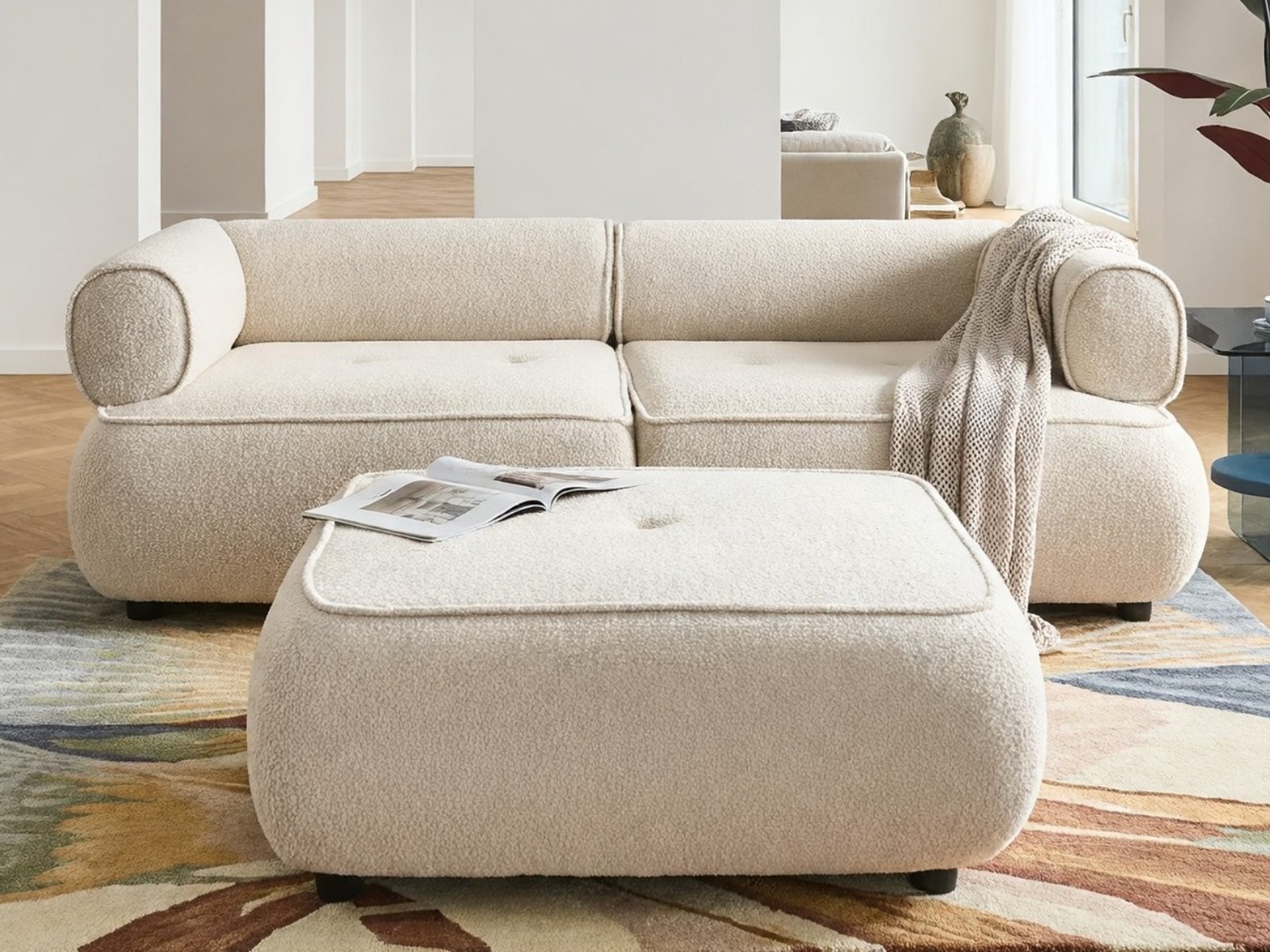 Mīksto mēbeļu komplekts Berwyn 3266 (Balts)