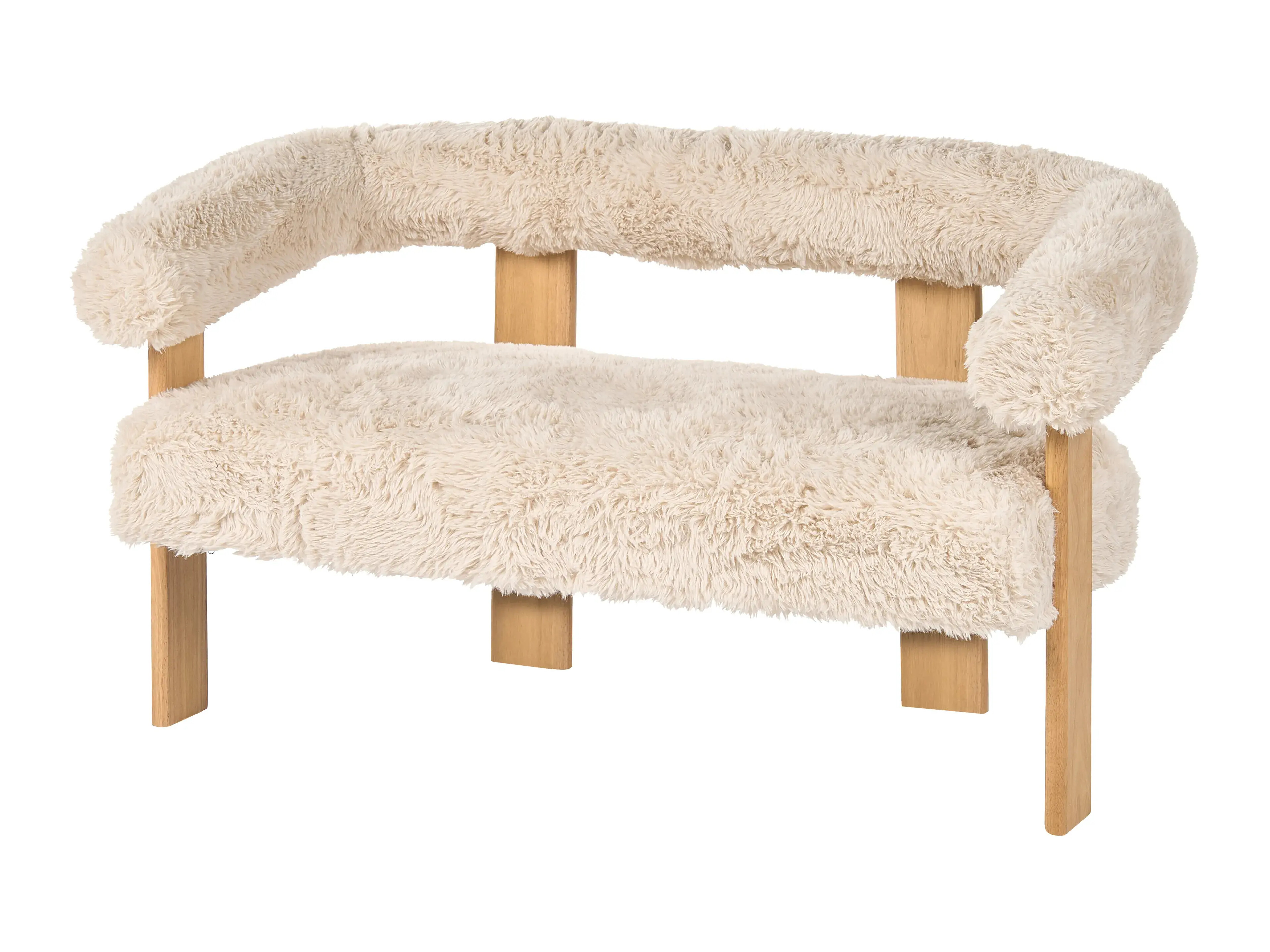 Mīksto mēbeļu komplekts Berwyn 3269 (Balts + Gaiši brūns)