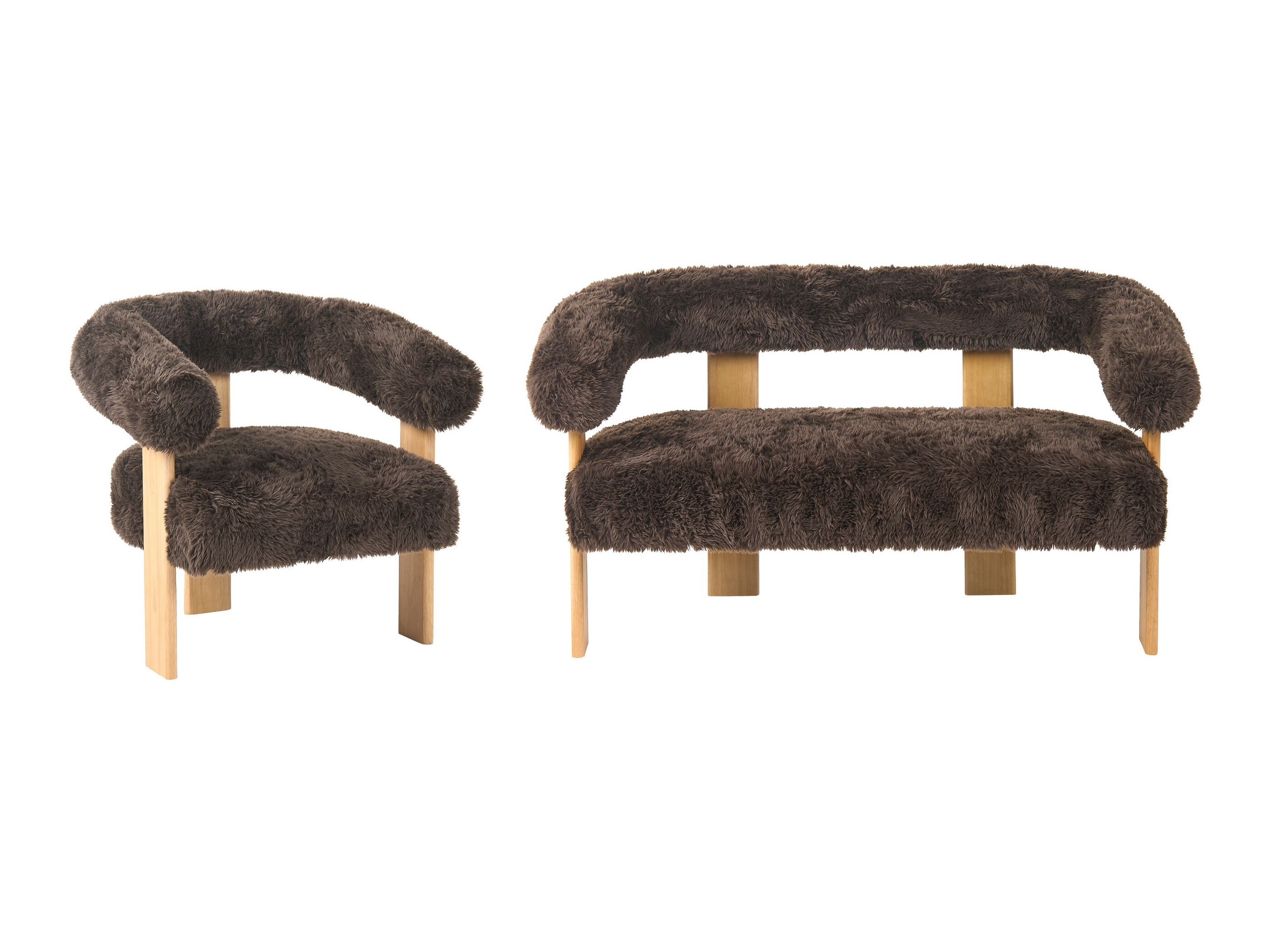 Mīksto mēbeļu komplekts Berwyn 3269 (Tumši brūns + Gaiši brūns)