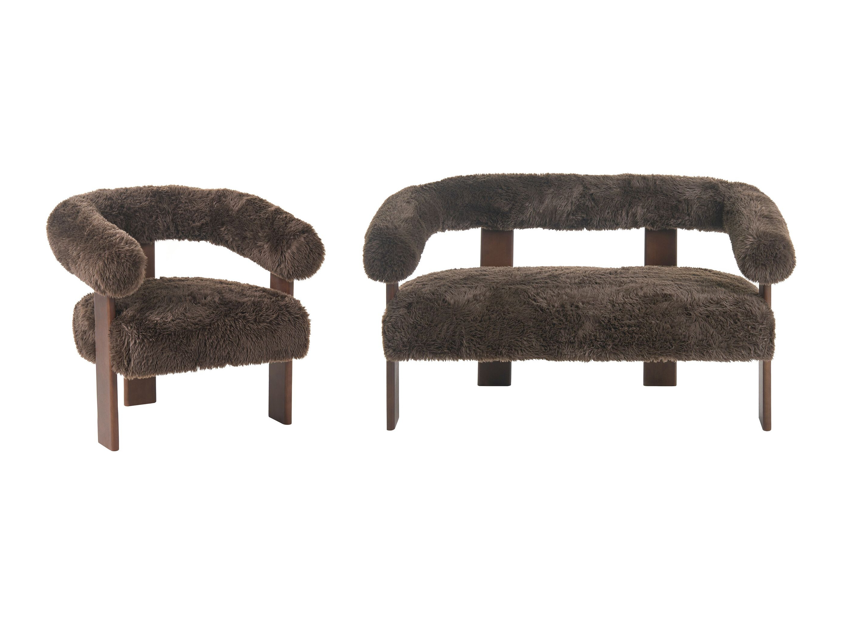 Mīksto mēbeļu komplekts Berwyn 3269 (Tumši brūns)