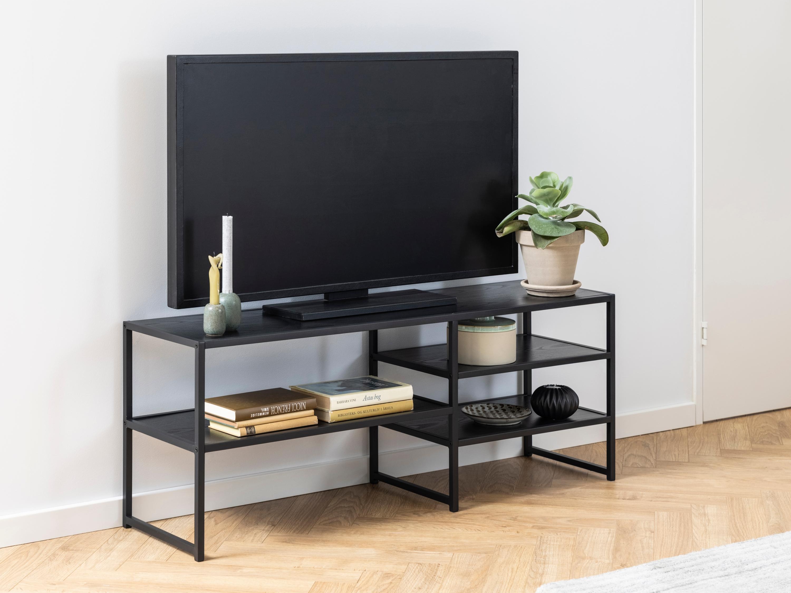TV galds Norsica Sevferi 135 (Melnie pelni + Melns)