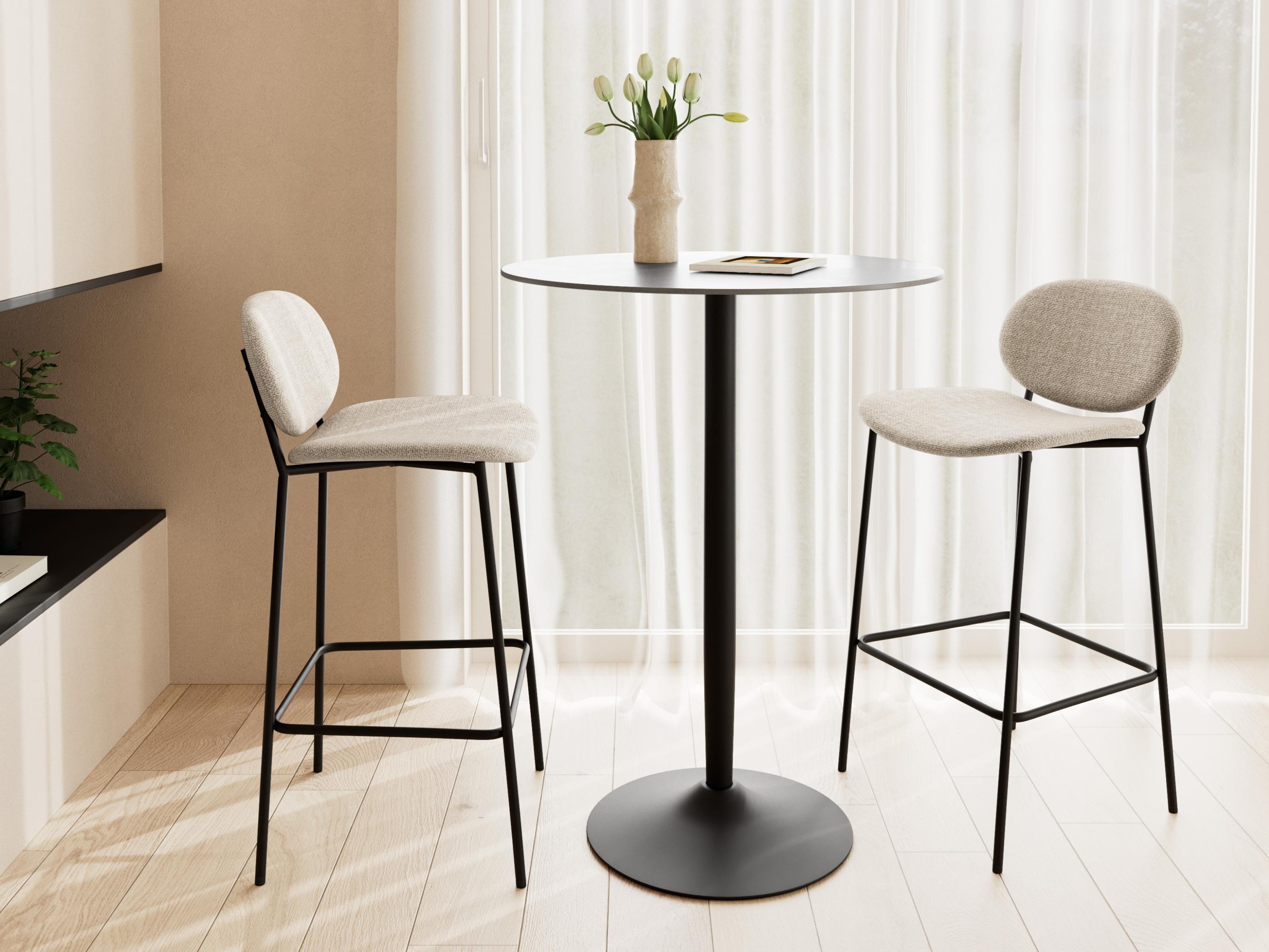 Bāra galds Norsica 863 (Melnais marmors)