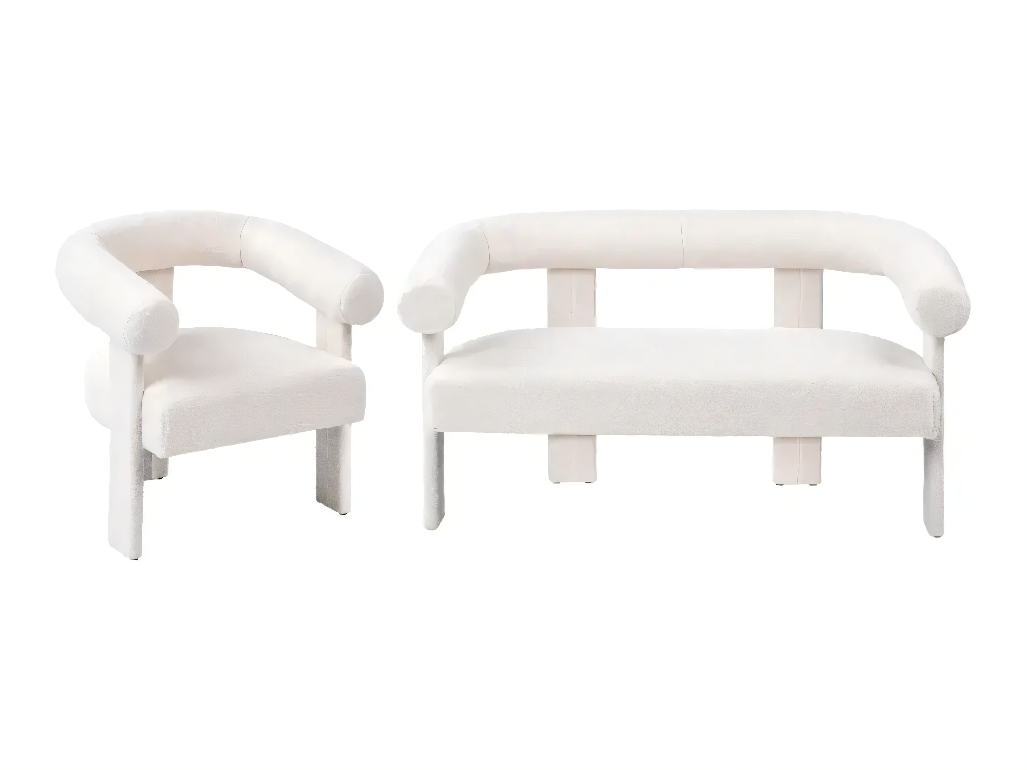 Mīksto mēbeļu komplekts Berwyn 2710 (Balts)