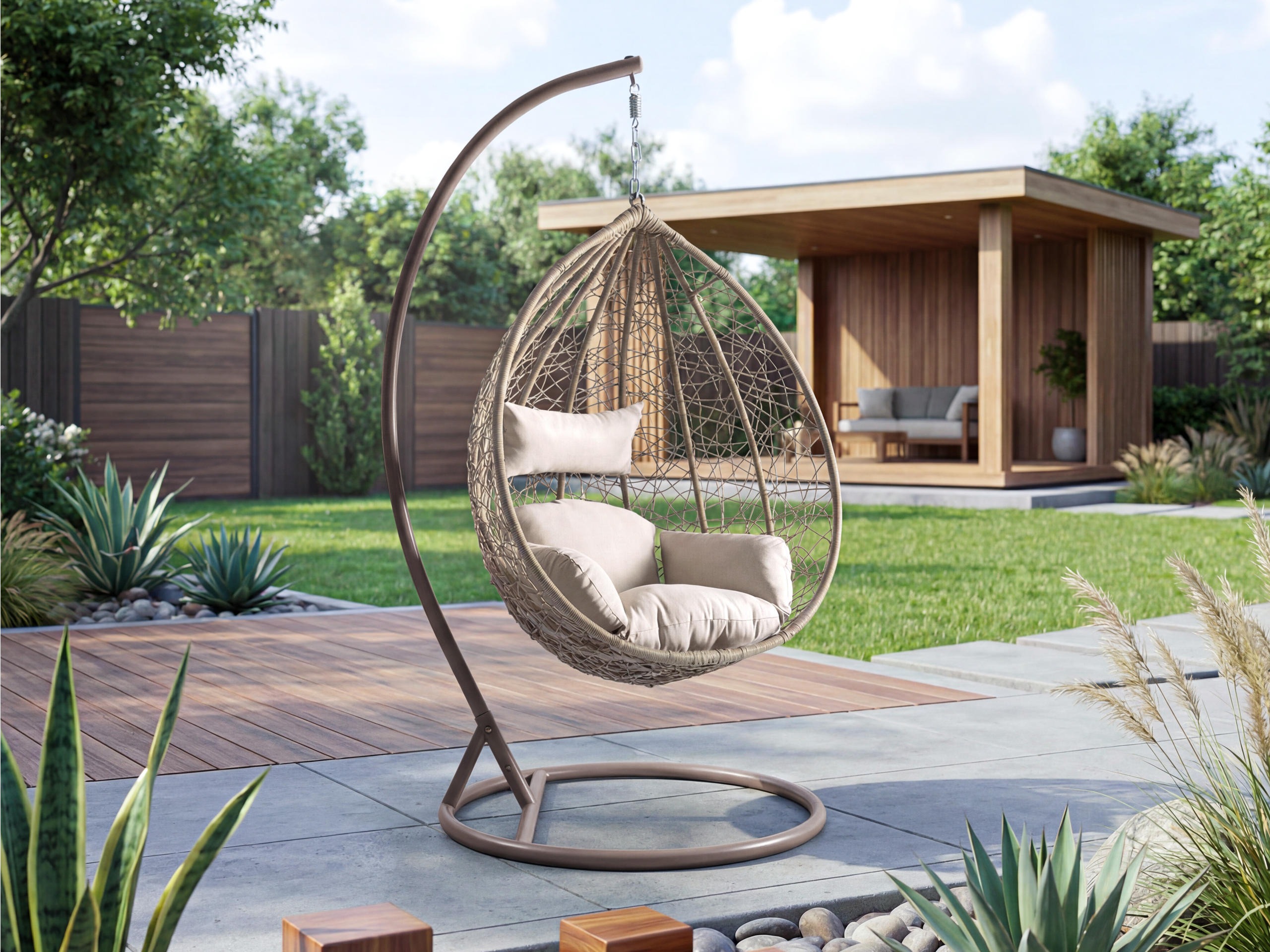 Piekaramais krēsls Comfivo Schola (Bēšs)