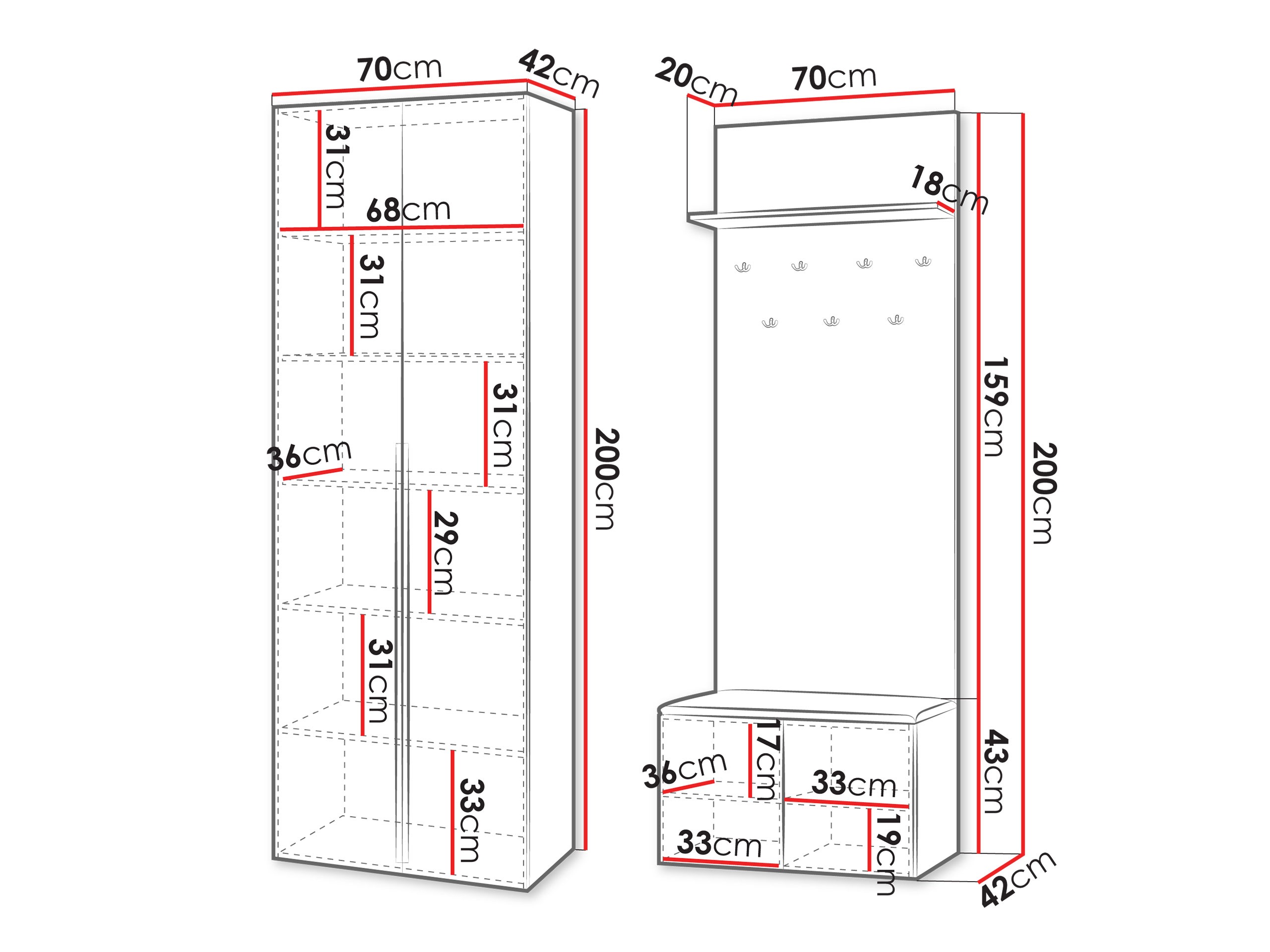 Priekšnama komplekts Comfivo Magister I