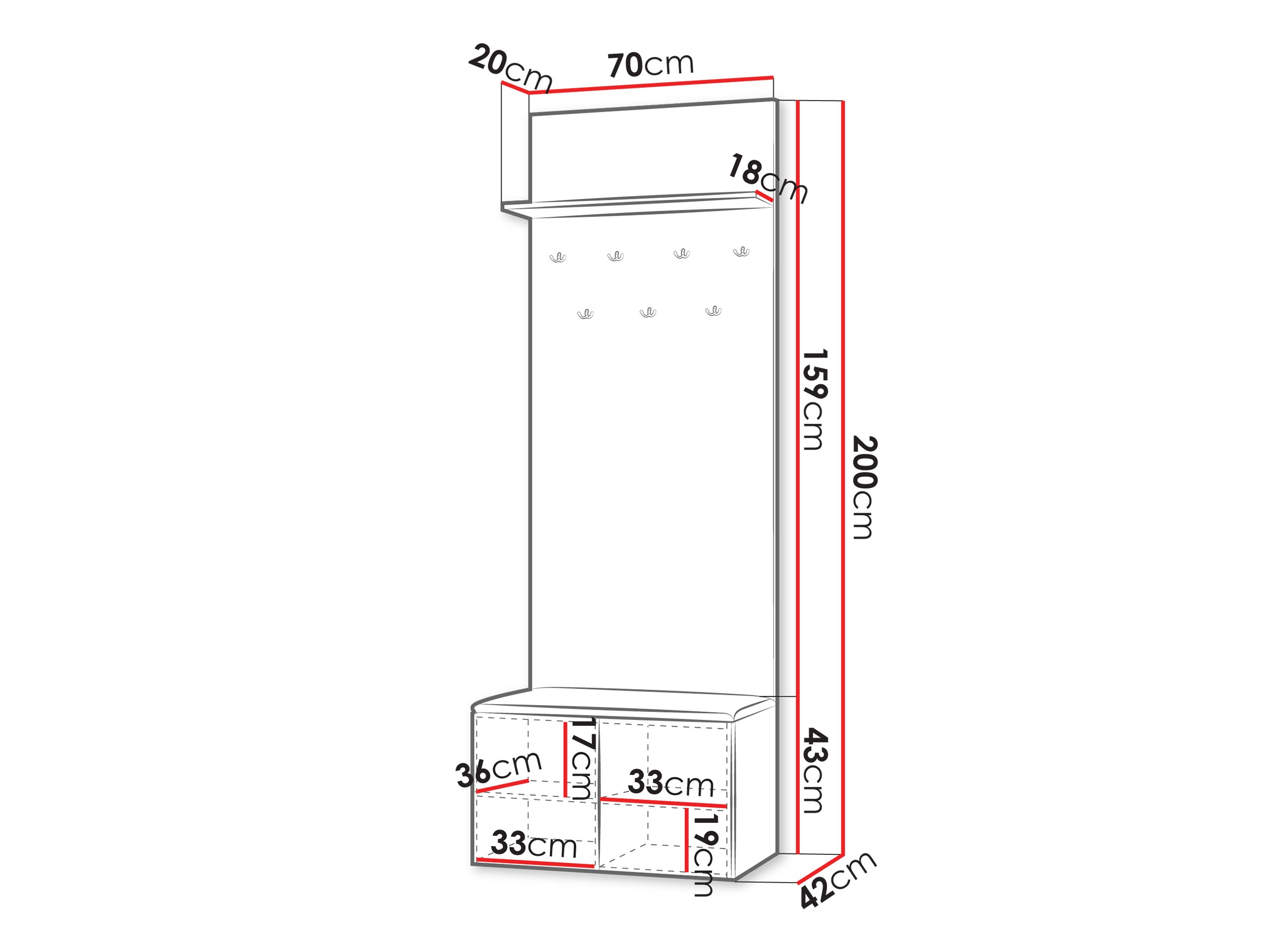 Priekšnama komplekts Comfivo Magister
