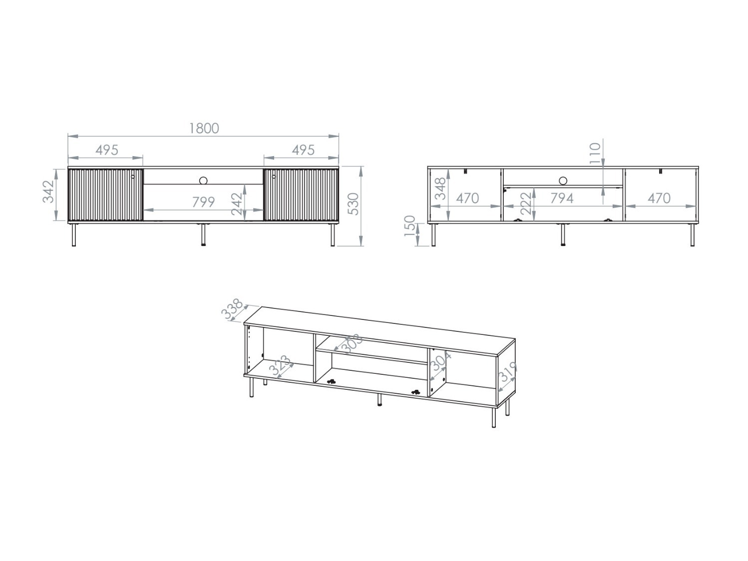 Viesistabas komplekts Marmeli 135