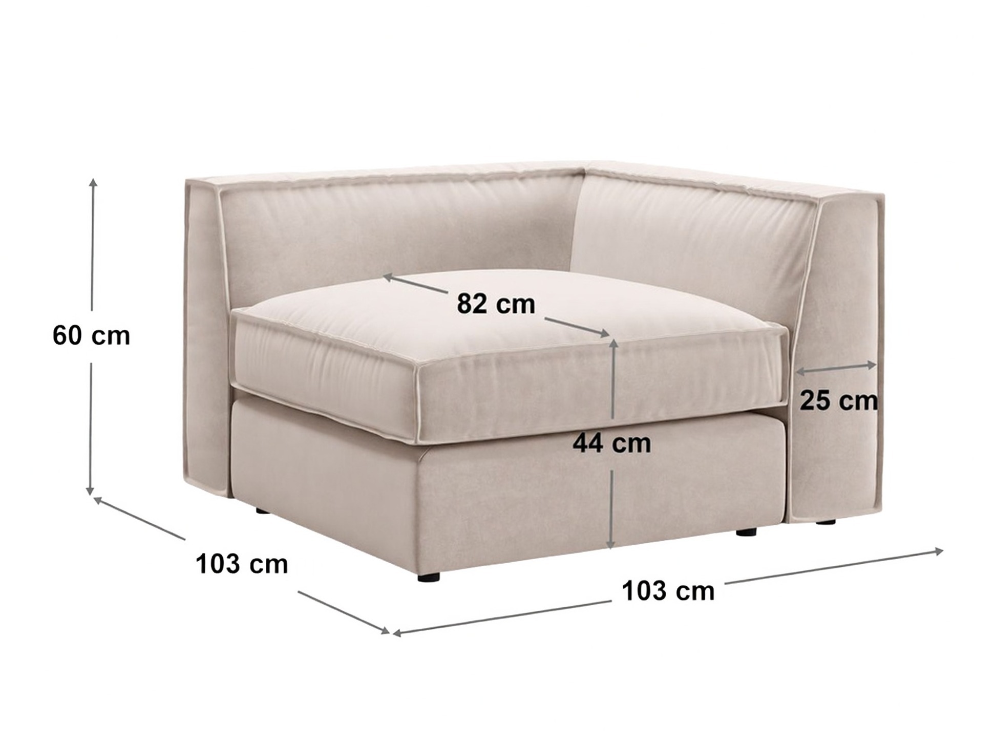 Moduļu krēsls Dalodei 101 (Babel Sand)