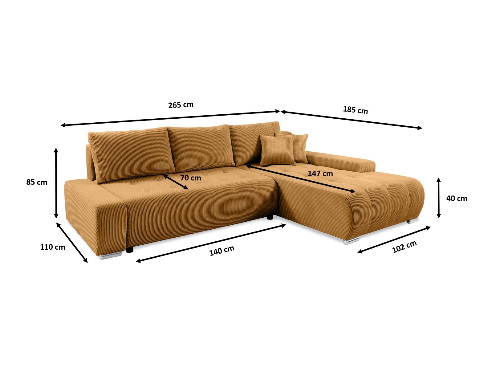 Stūra dīvāns SV3227 ar bojātu iepakojumu