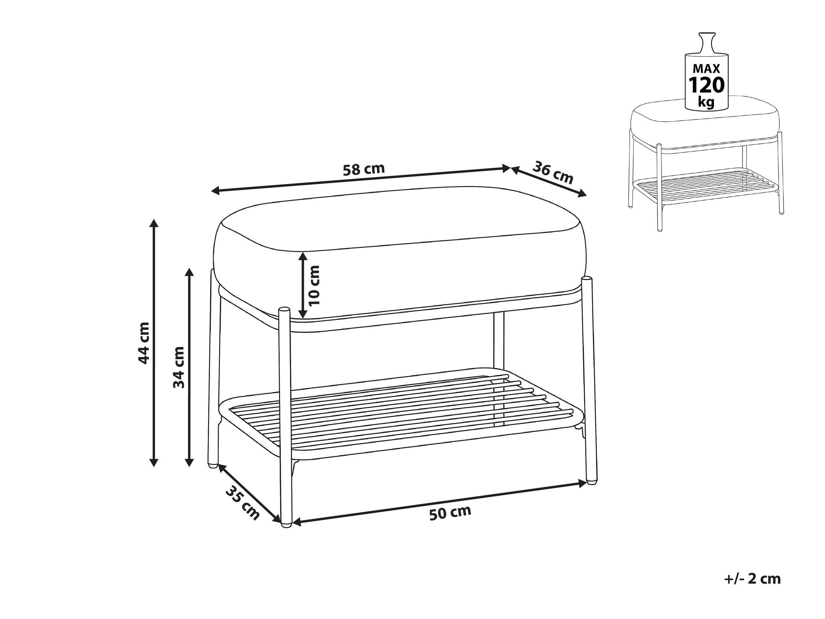 Pufs Berwyn 3277 (Tumši pelēks)
