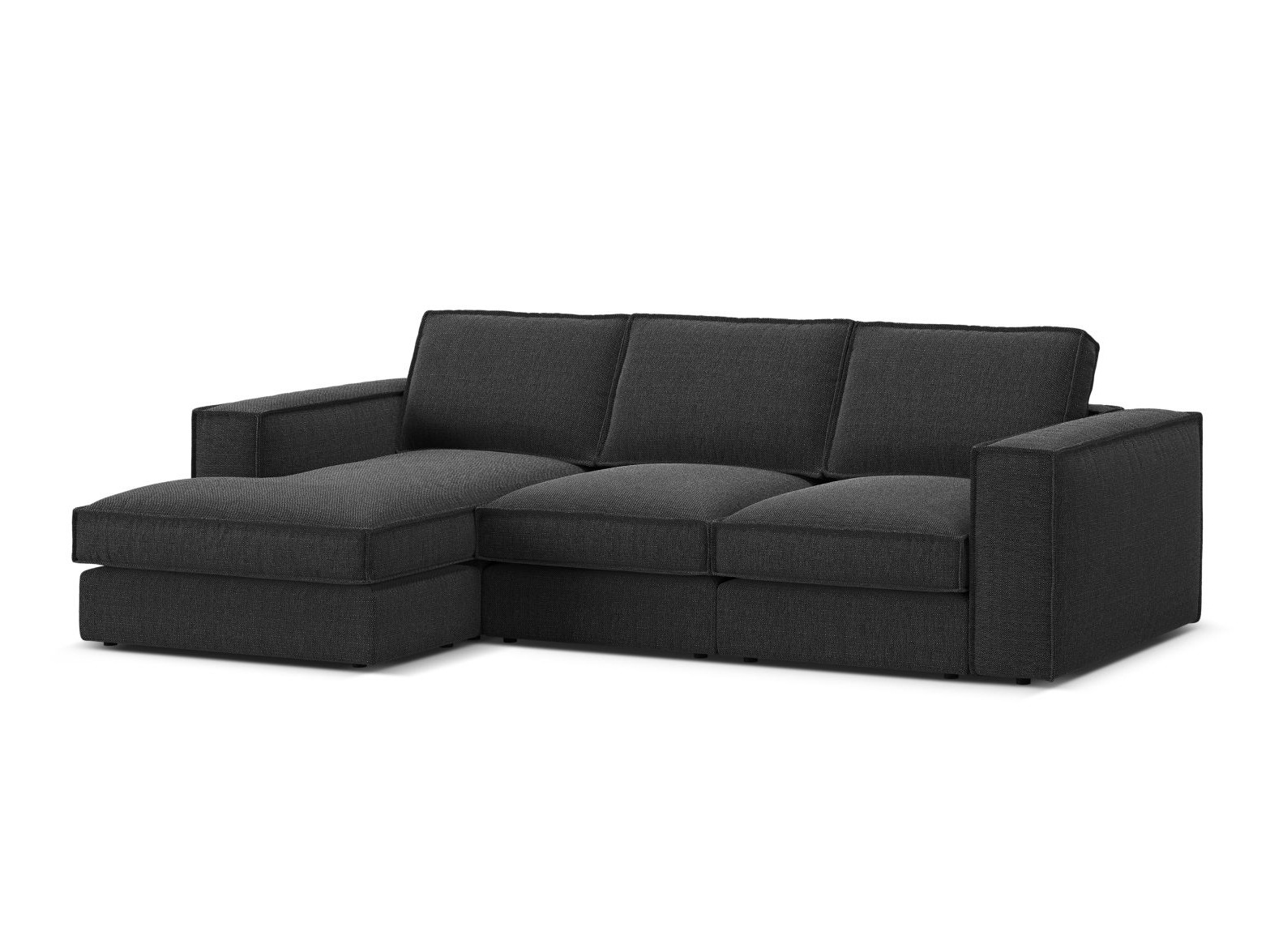 Moduļu stūra dīvāns Dalodei 110 (Babel Black)