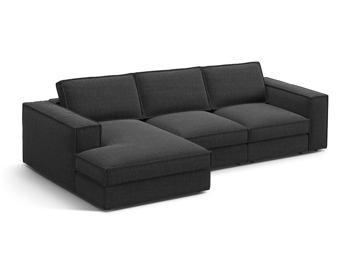 Moduļu stūra dīvāns Dalodei 110 (Babel Black)
