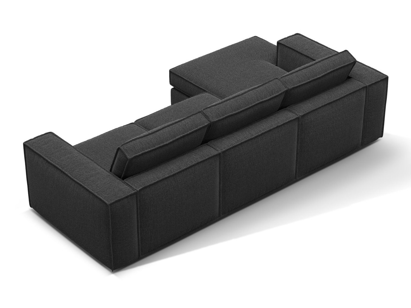 Moduļu stūra dīvāns Dalodei 110 (Babel Black)