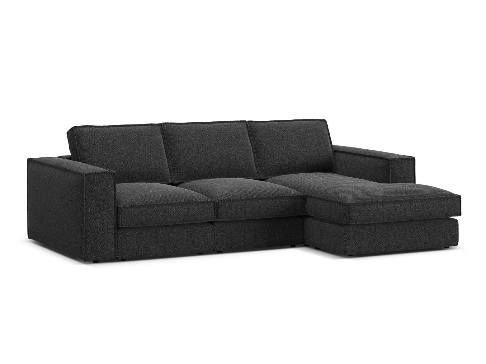 Moduļu stūra dīvāns Dalodei 110 (Babel Black)