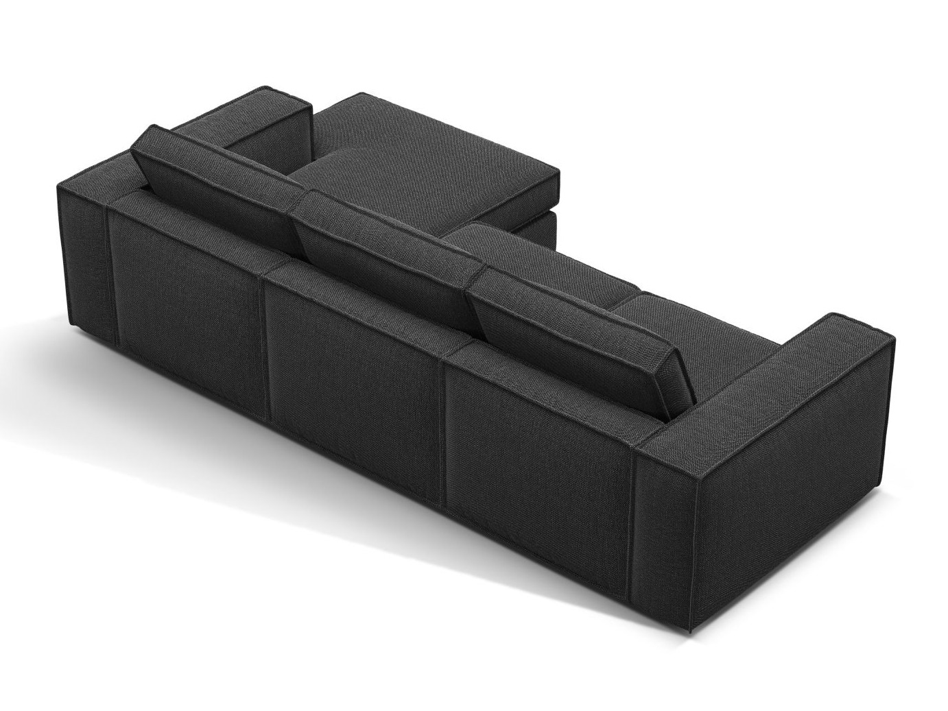 Moduļu stūra dīvāns Dalodei 110 (Babel Black)
