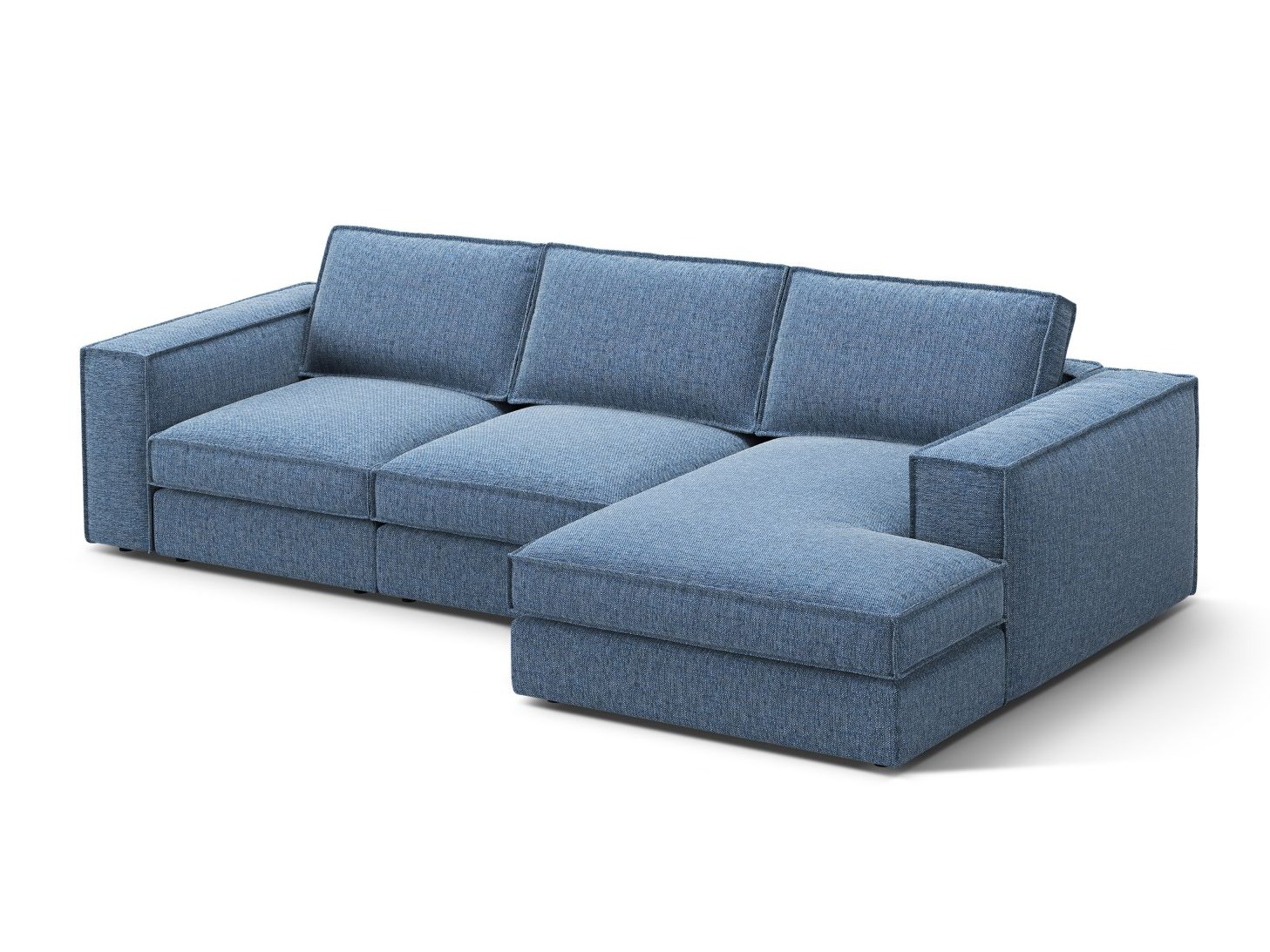 Moduļu stūra dīvāns Dalodei 110 (Babel Blue)