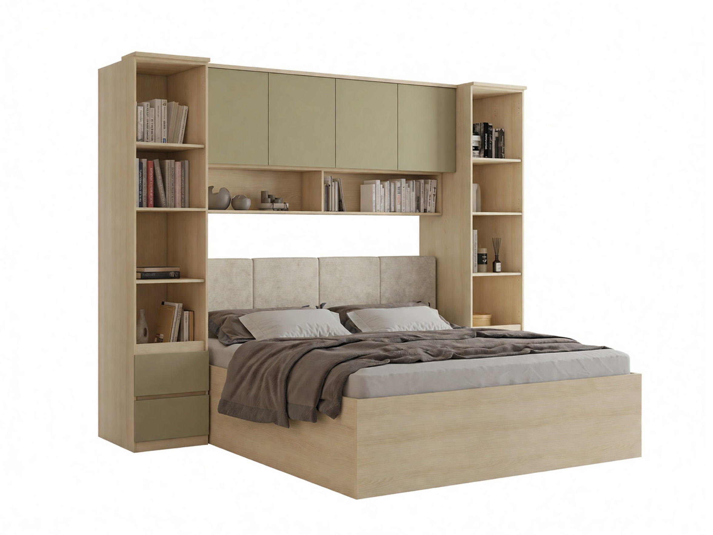 Guļamistabas komplekts Nolcala 124 (Ozols + Eikalipts)